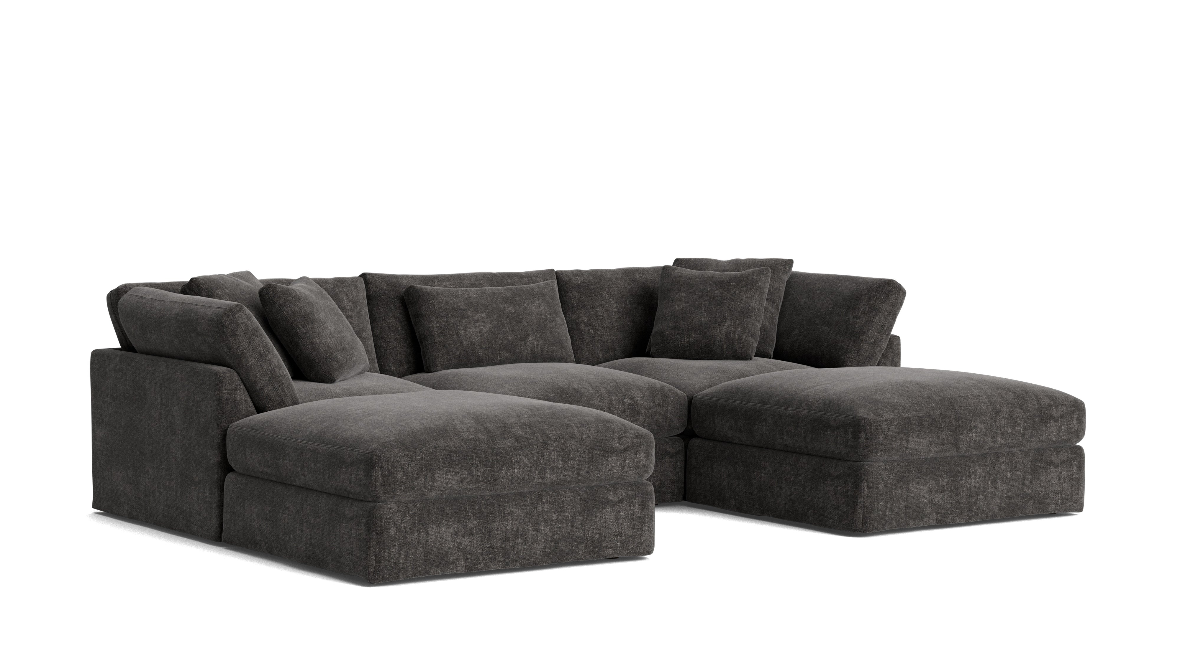 Get Together™ 5 - Piece Modular U - Shaped Sectional, Large, Truffle - Sundays Company CanadaSEC-YJ-041-003