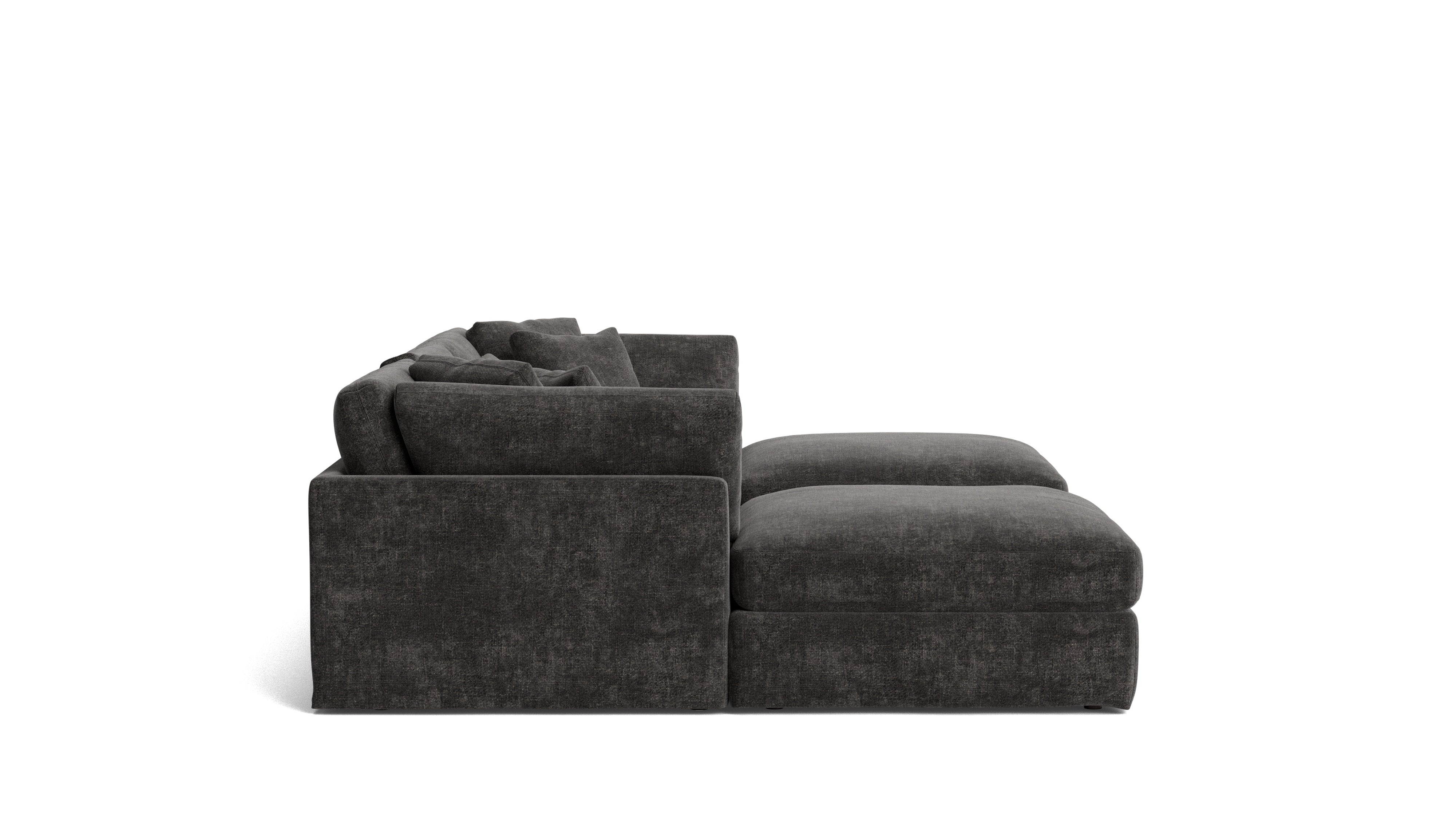 Get Together™ 5 - Piece Modular U - Shaped Sectional, Large, Truffle - Sundays Company CanadaSEC-YJ-041-003