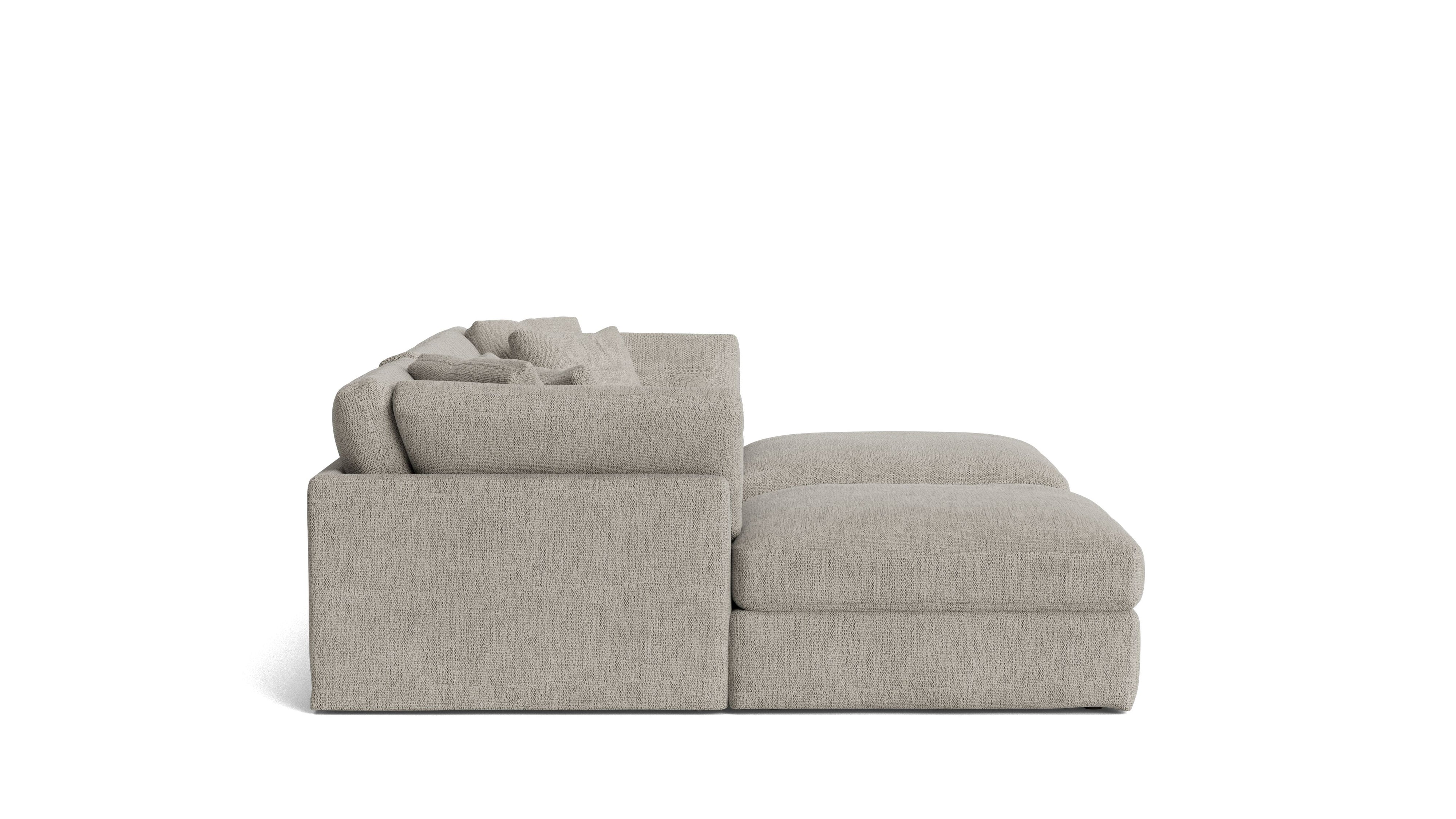 Get Together™ 5 - Piece Modular U - Shaped Sectional, Large, Oatmeal - Sundays Company CanadaSEC-YJ-041-007