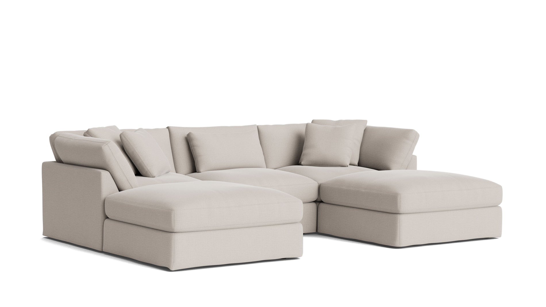 Get Together™ 5-Piece Modular U-Shaped Sectional, Large, Clay_image
