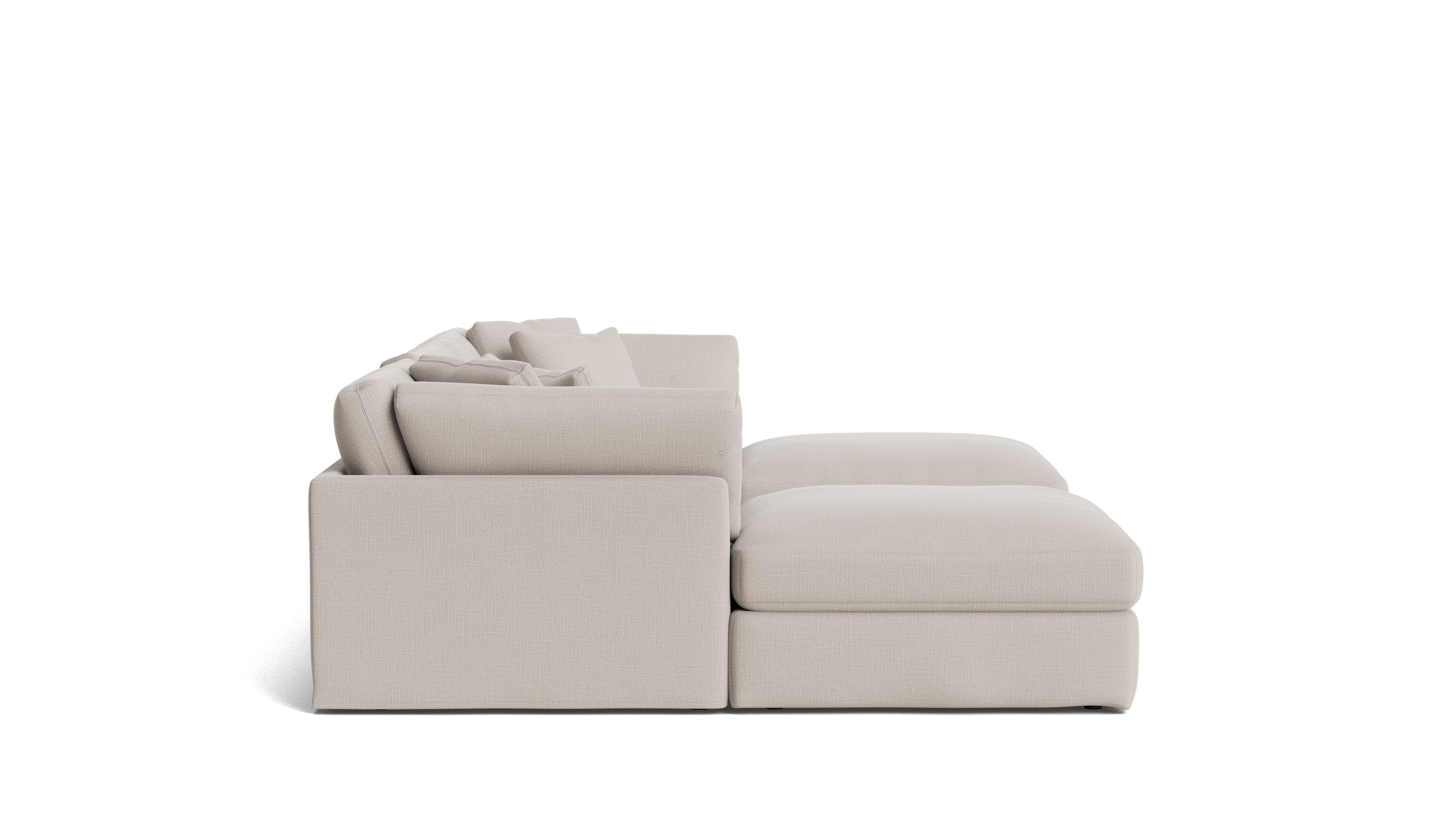 Get Together™ 5-Piece Modular U-Shaped Sectional, Large, Clay