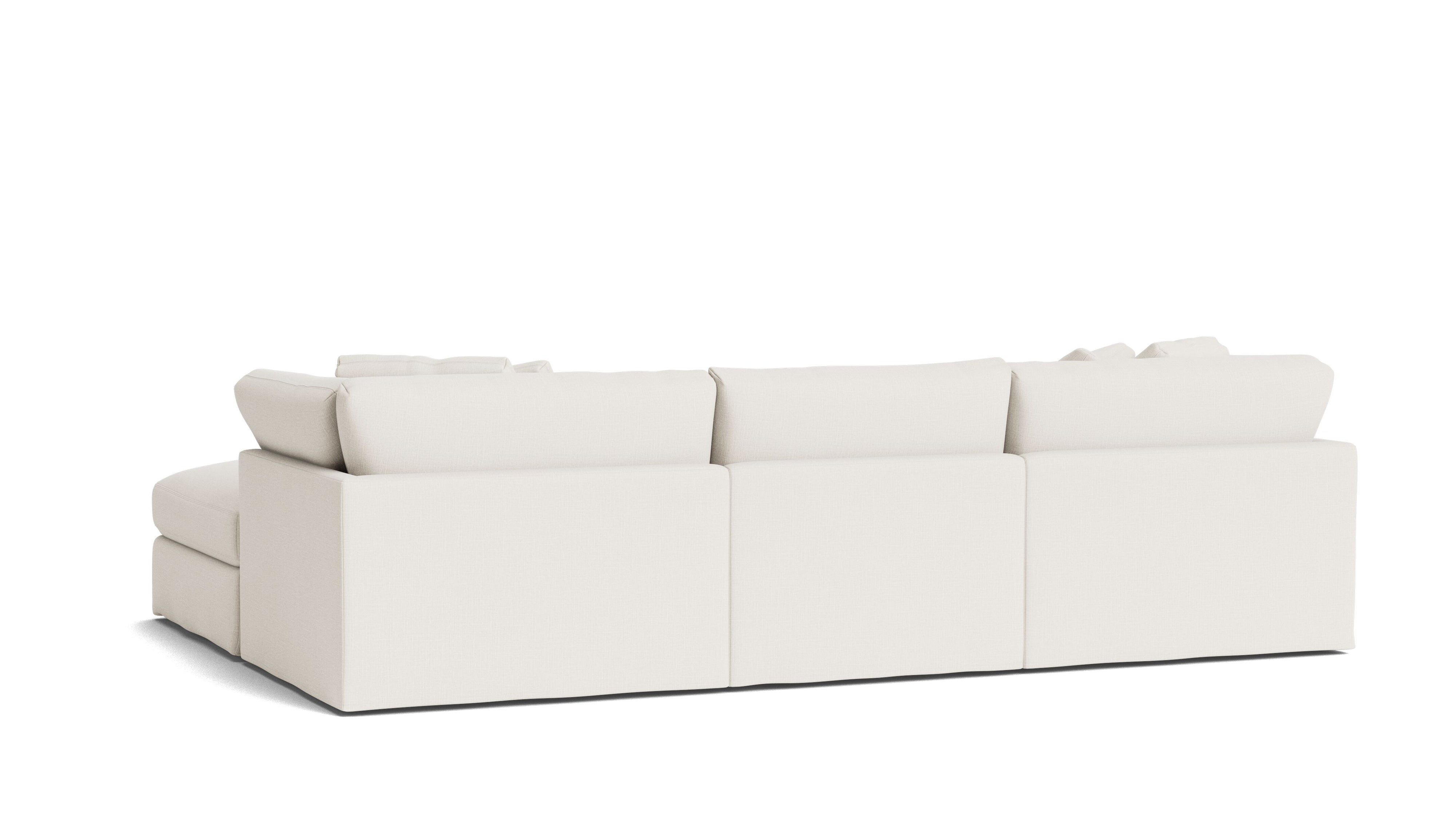Get Together™ 5-Piece Modular U-Shaped Sectional, Large, Cream Linen