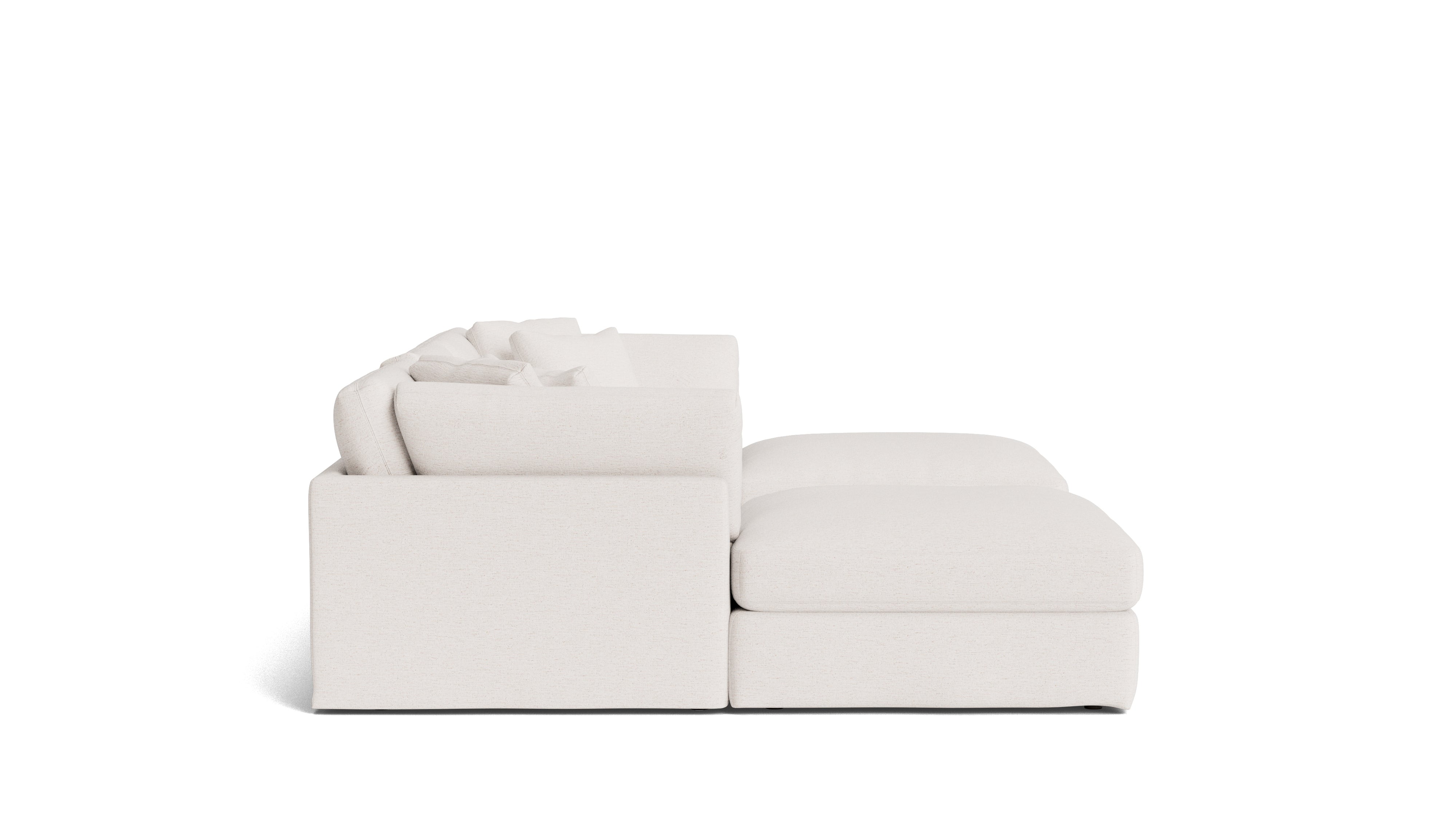 Get Together™ 5-Piece Modular U-Shaped Sectional, Large, Nomad Snow