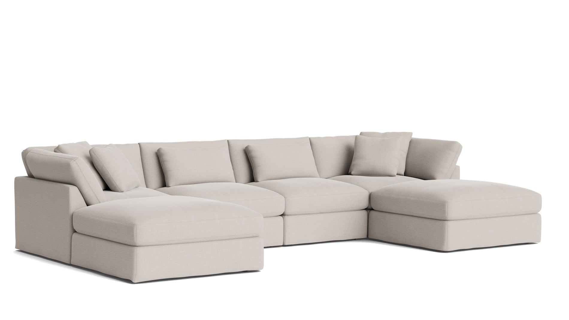 Get Together™ 6-Piece Modular U-Shaped Sectional, Large, Clay_image