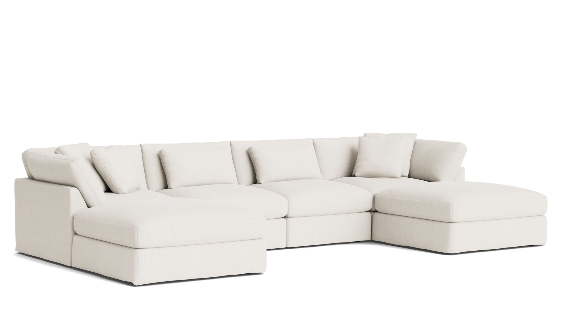 Get Together™ 6-Piece Modular U-Shaped Sectional, Large, Cream Linen_image