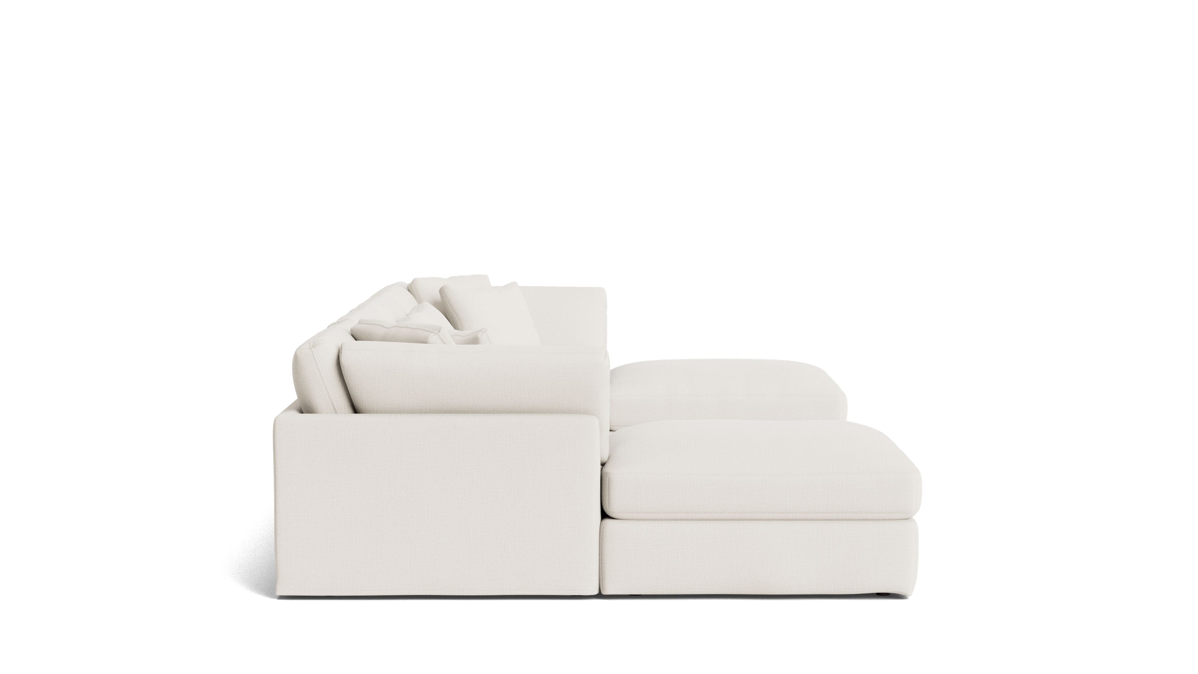 Get Together™ 6-Piece Modular U-Shaped Sectional, Large, Cream Linen