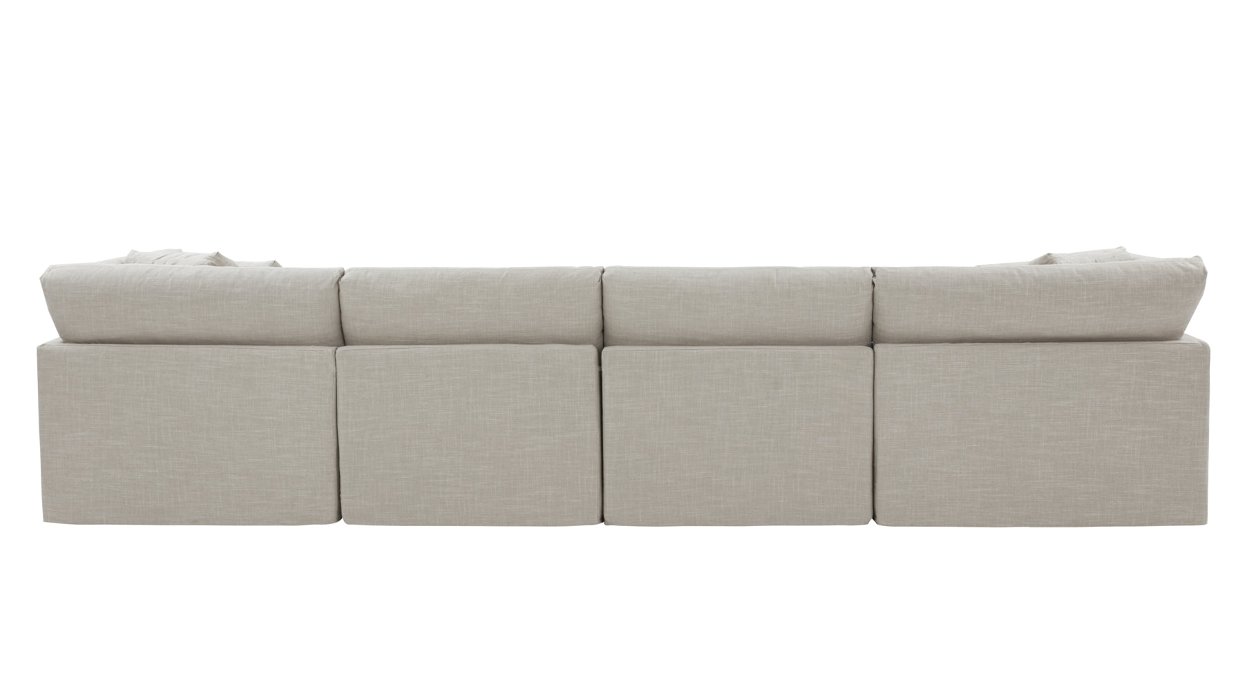 Get Together™ 6-Piece Modular U-Shaped Sectional, Large, Light Pebble - Image 9