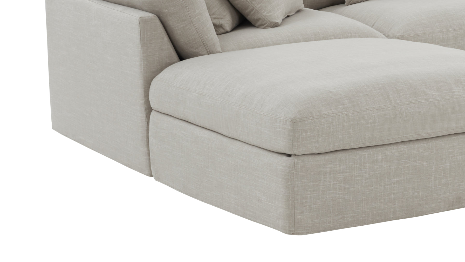 Get Together™ 6-Piece Modular U-Shaped Sectional, Large, Light Pebble - Image 7