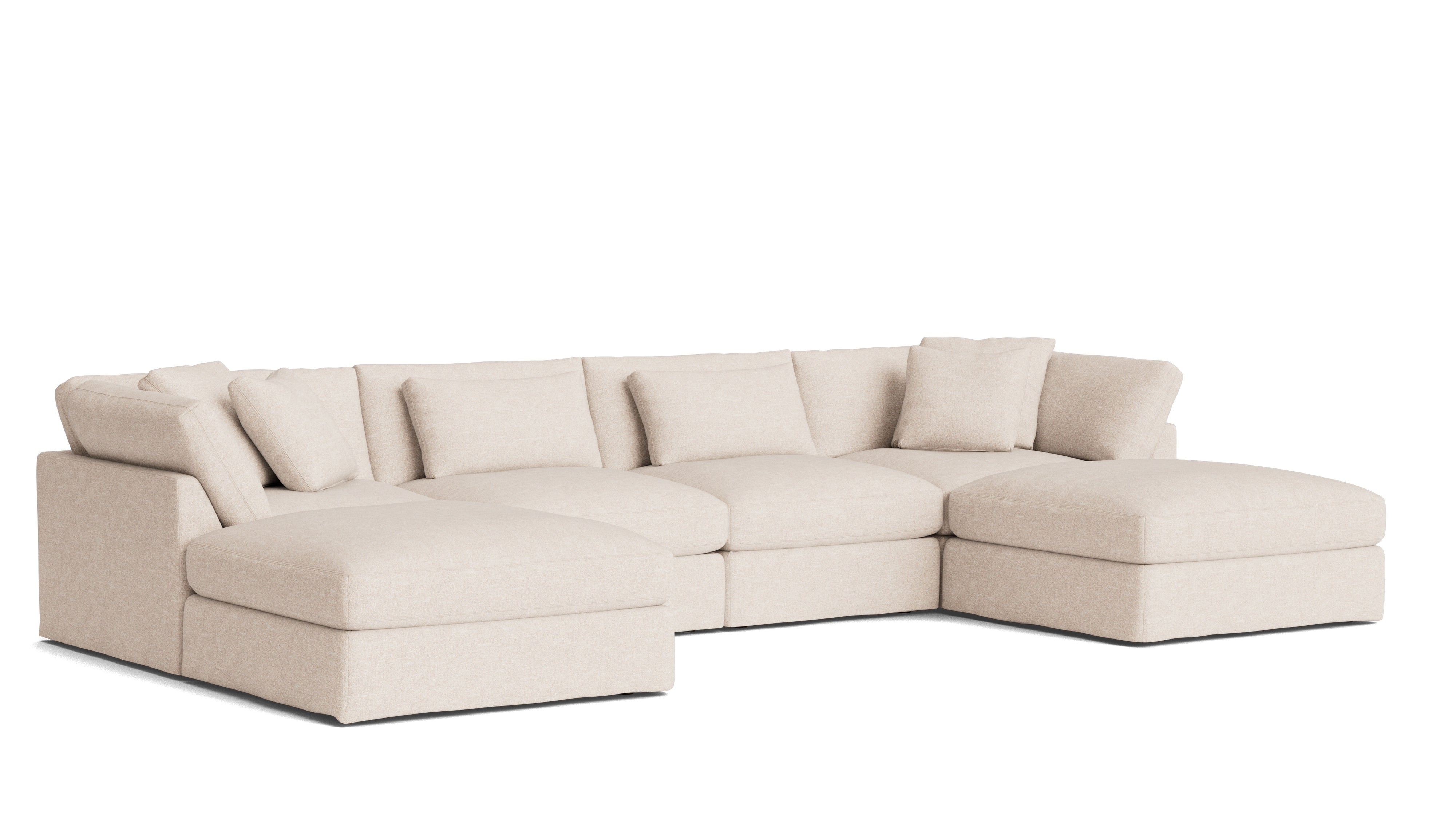 Get Together™ 6-Piece Modular U-Shaped Sectional, Large, Sunbeam