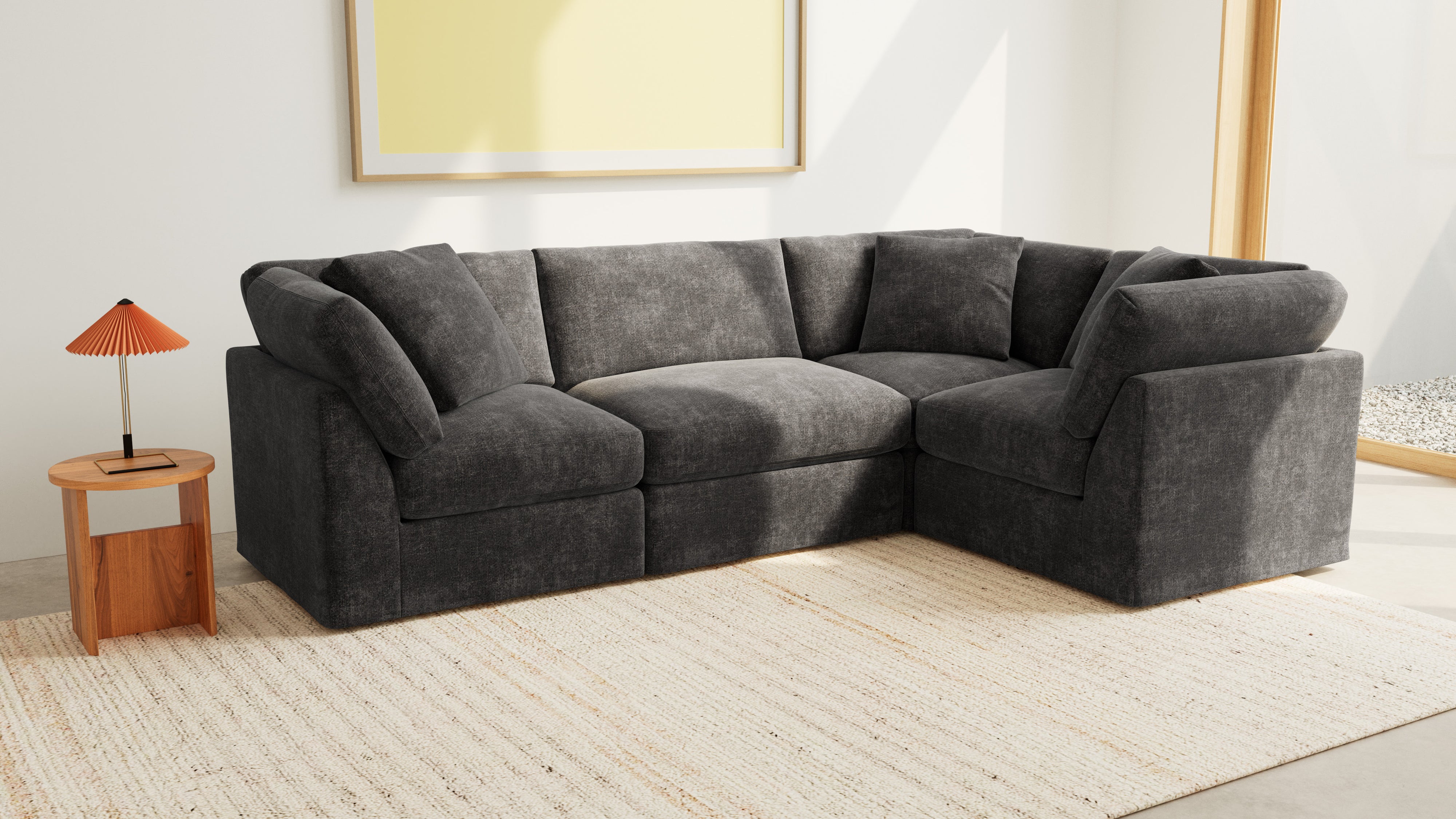 Get Together™ 4-Piece Modular Sectional Closed, Standard, Truffle