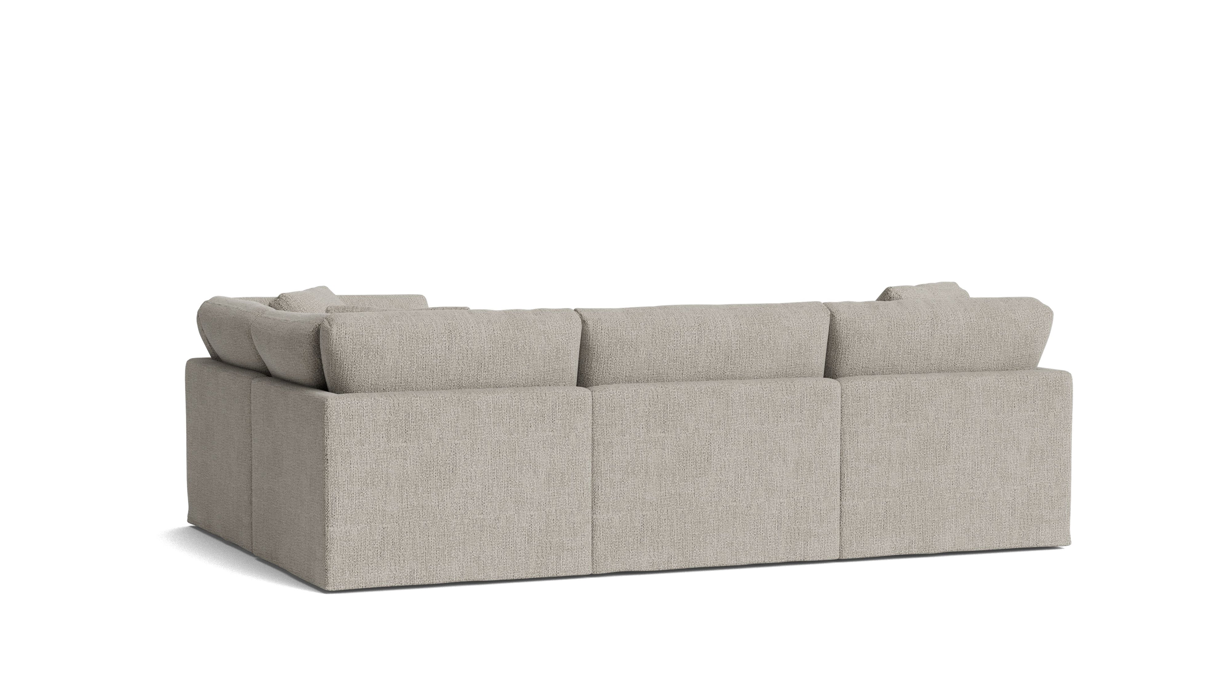 Get Together™ 4-Piece Modular Sectional Closed, Standard, Oatmeal