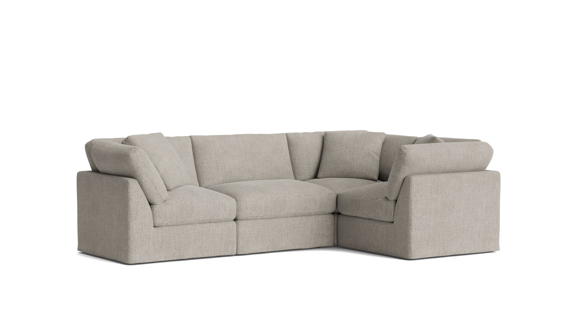Get Together™ 4-Piece Modular Sectional Closed, Standard, Oatmeal_image