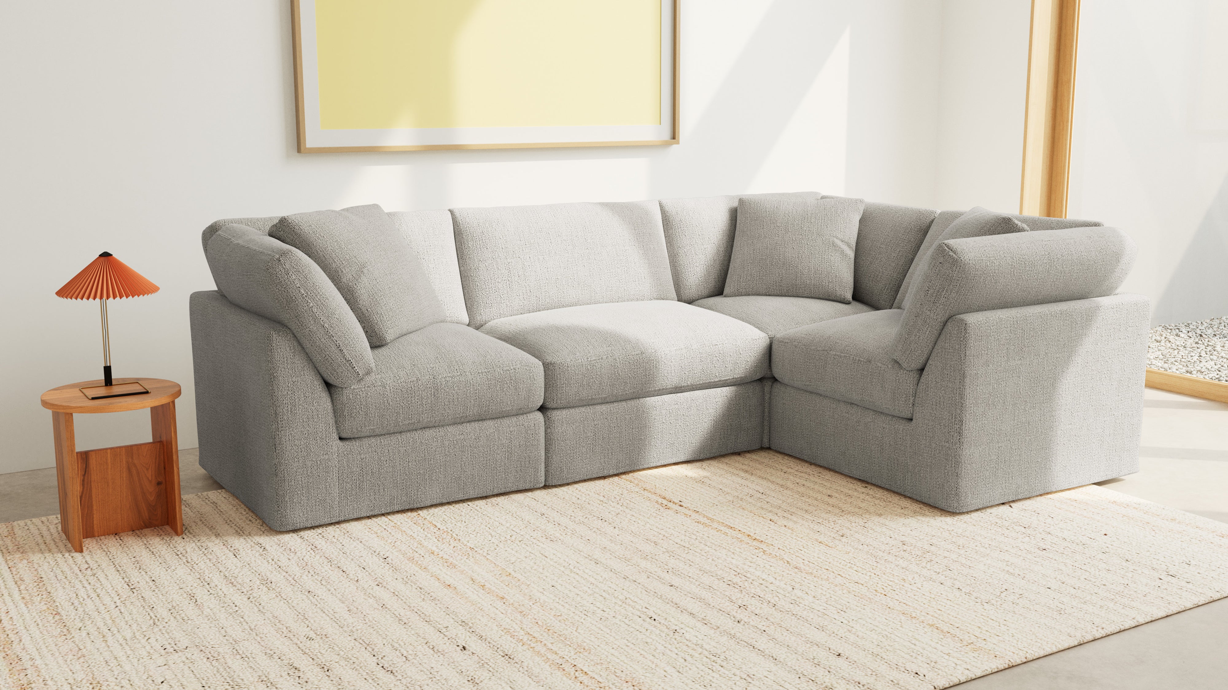 Get Together™ 4-Piece Modular Sectional Closed, Standard, Oatmeal
