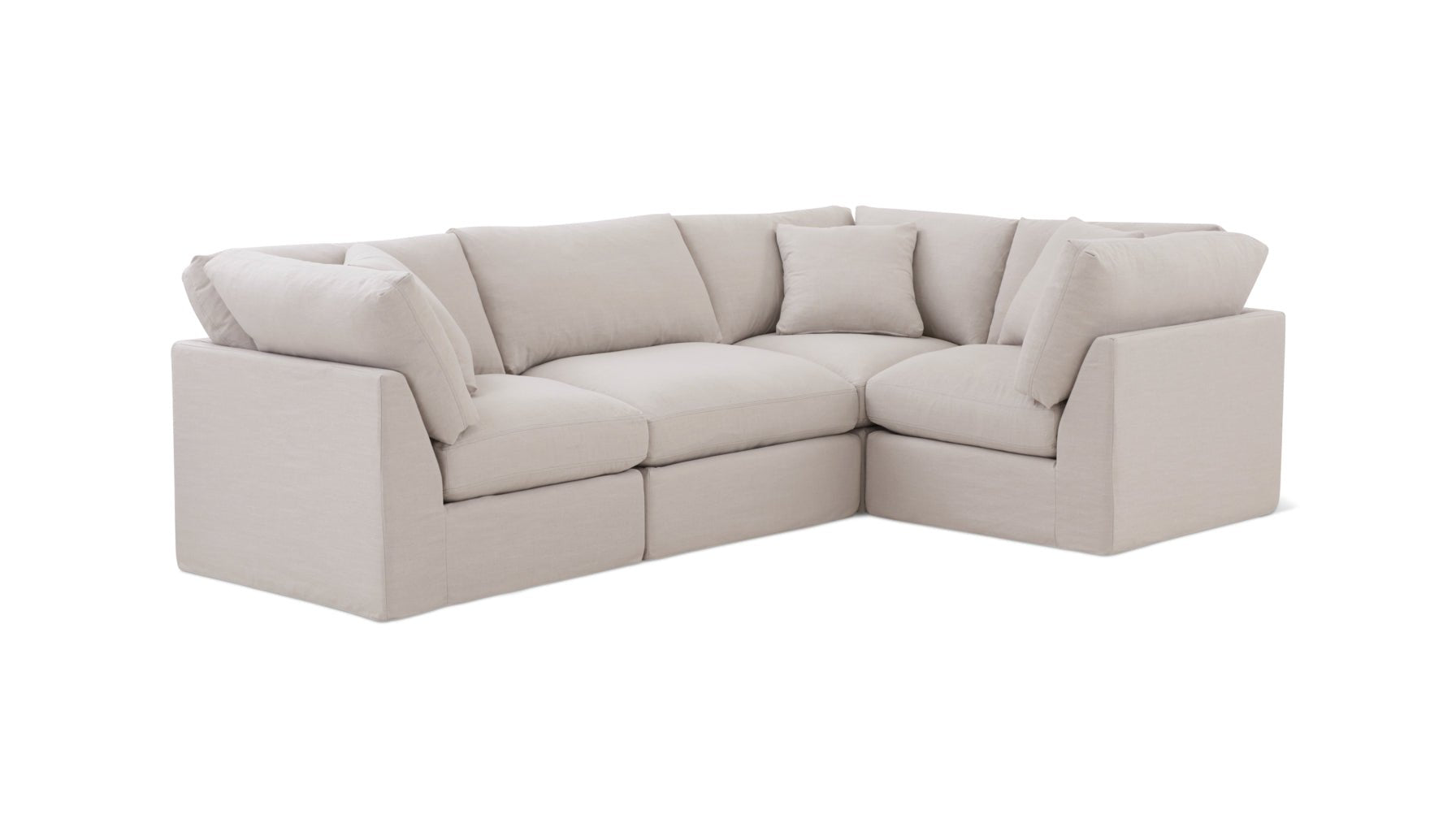 Get Together™ 4-Piece Modular Sectional Closed, Standard, Clay_image