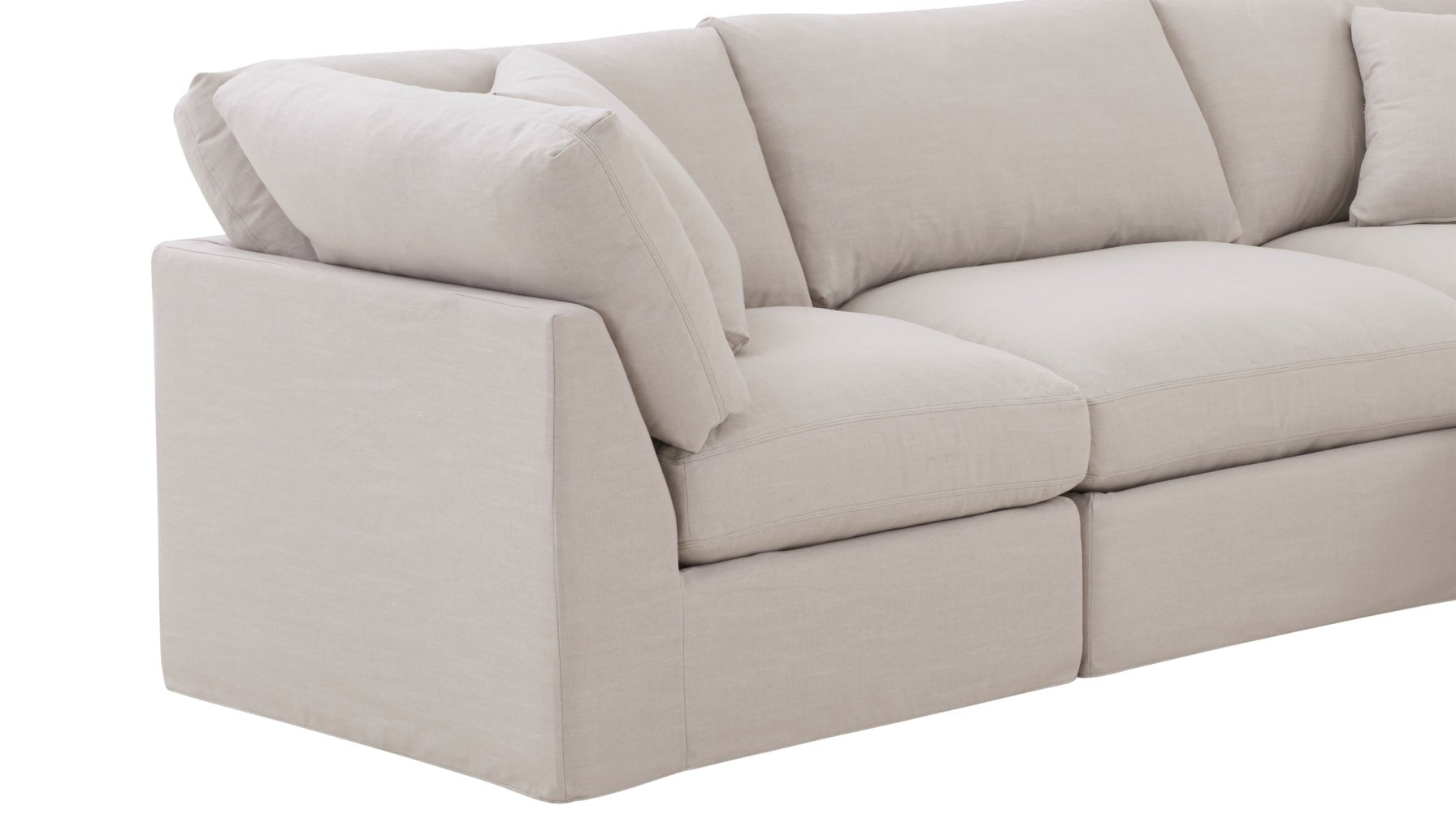 Get Together™ 4-Piece Modular Sectional Closed, Standard, Clay - Image 7