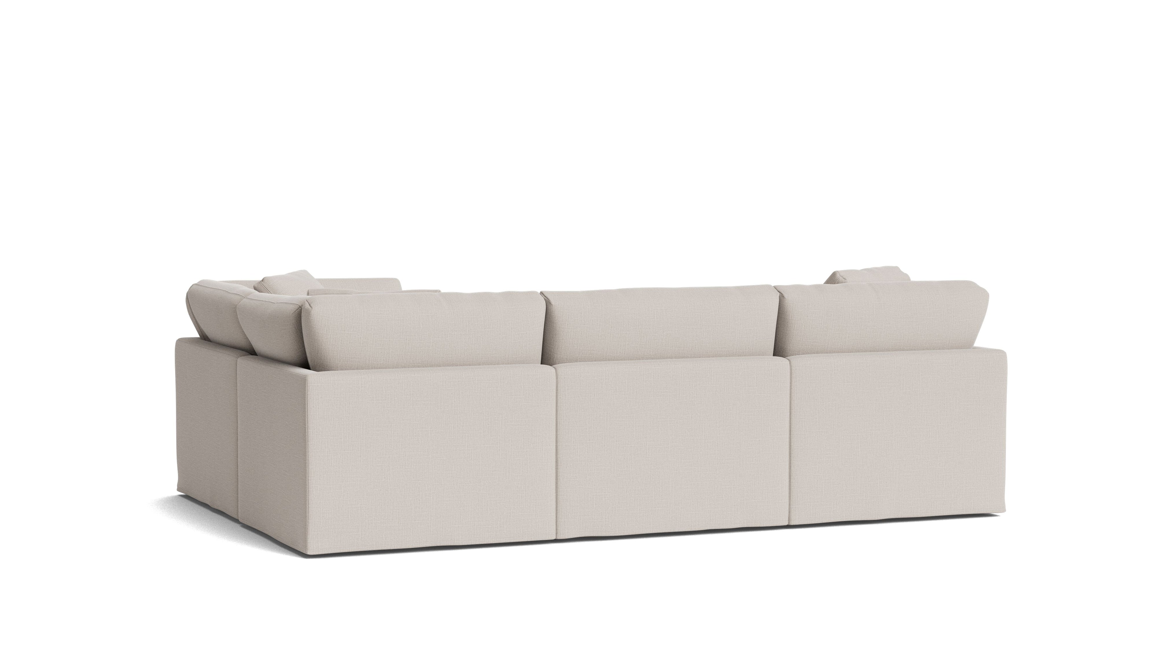 Get Together™ 4-Piece Modular Sectional Closed, Standard, Clay