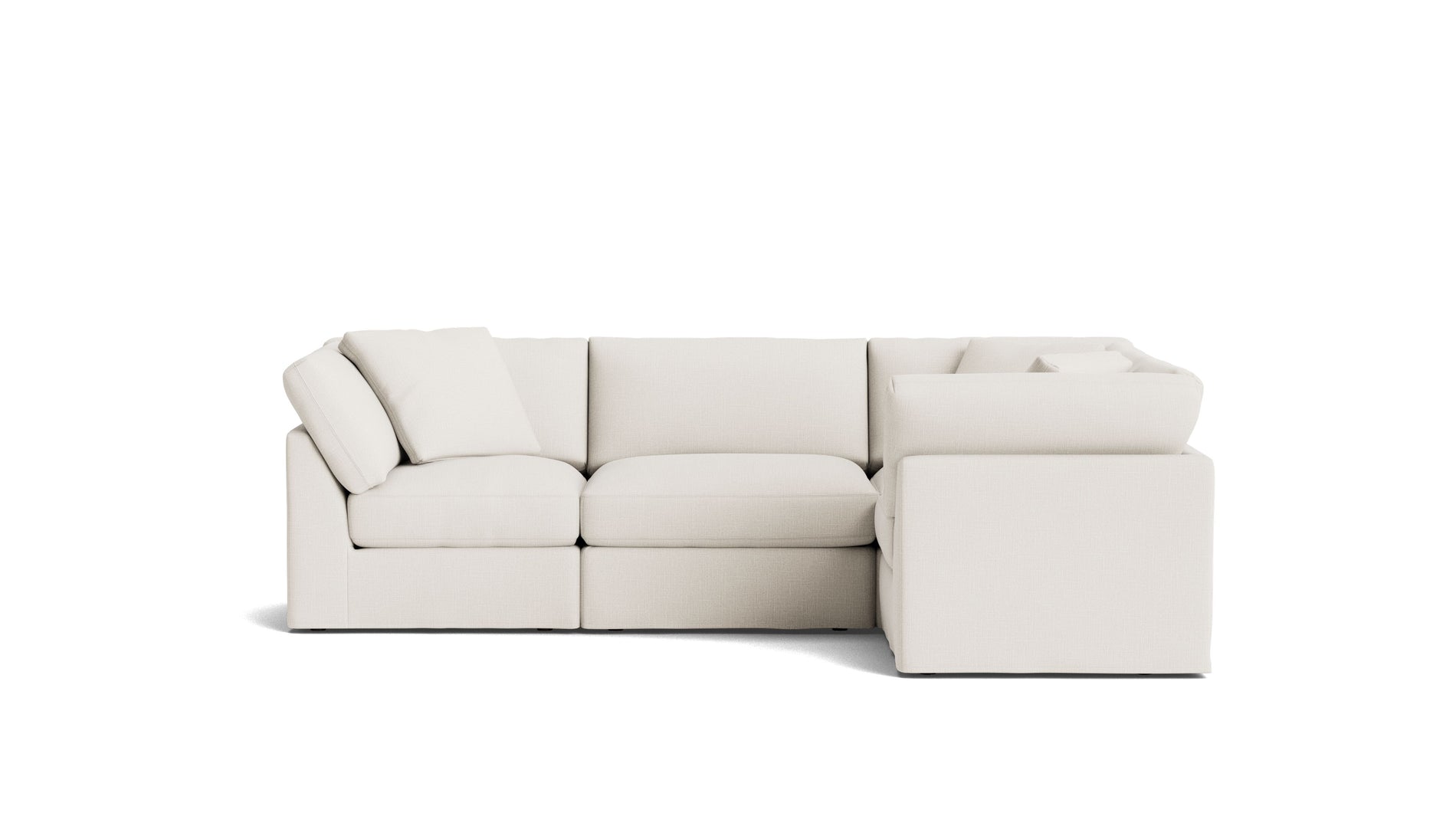 Get Together™ 4-Piece Modular Sectional Closed, Standard, Cream Linen_image