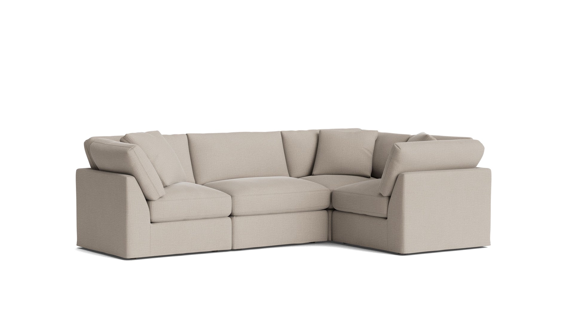 Get Together™ 4-Piece Modular Sectional Closed, Standard, Light Pebble_image