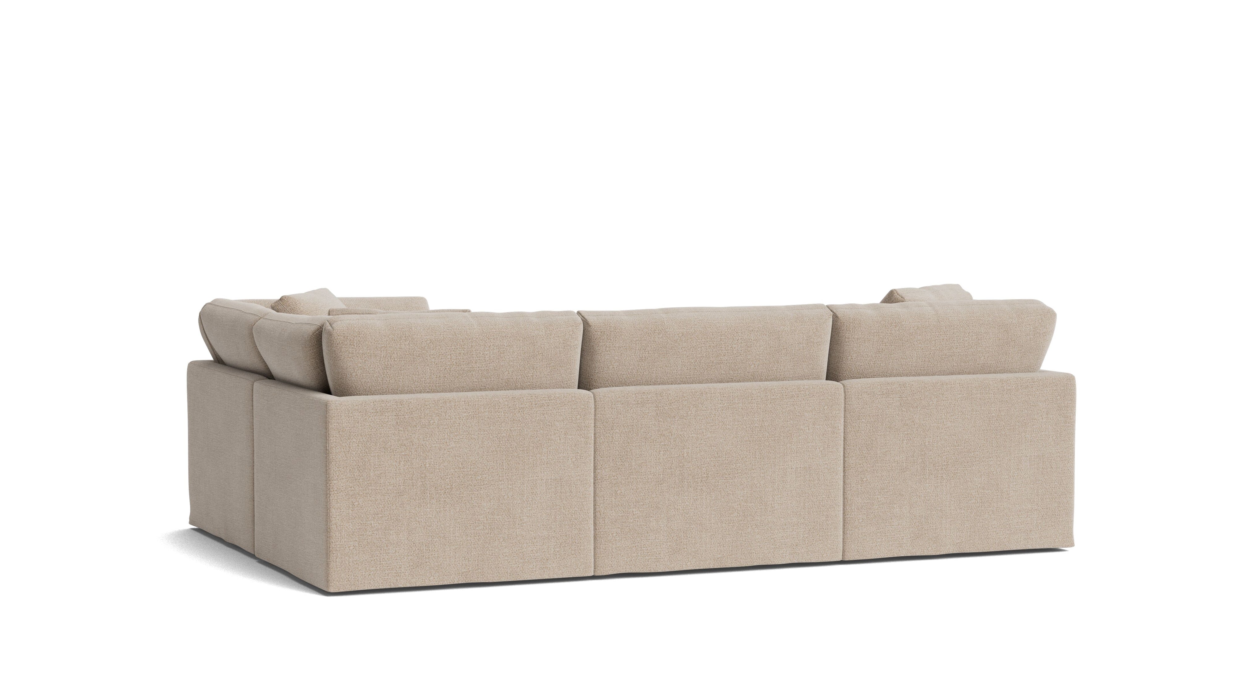 Get Together™ 4-Piece Modular Sectional Closed, Standard, Champagne