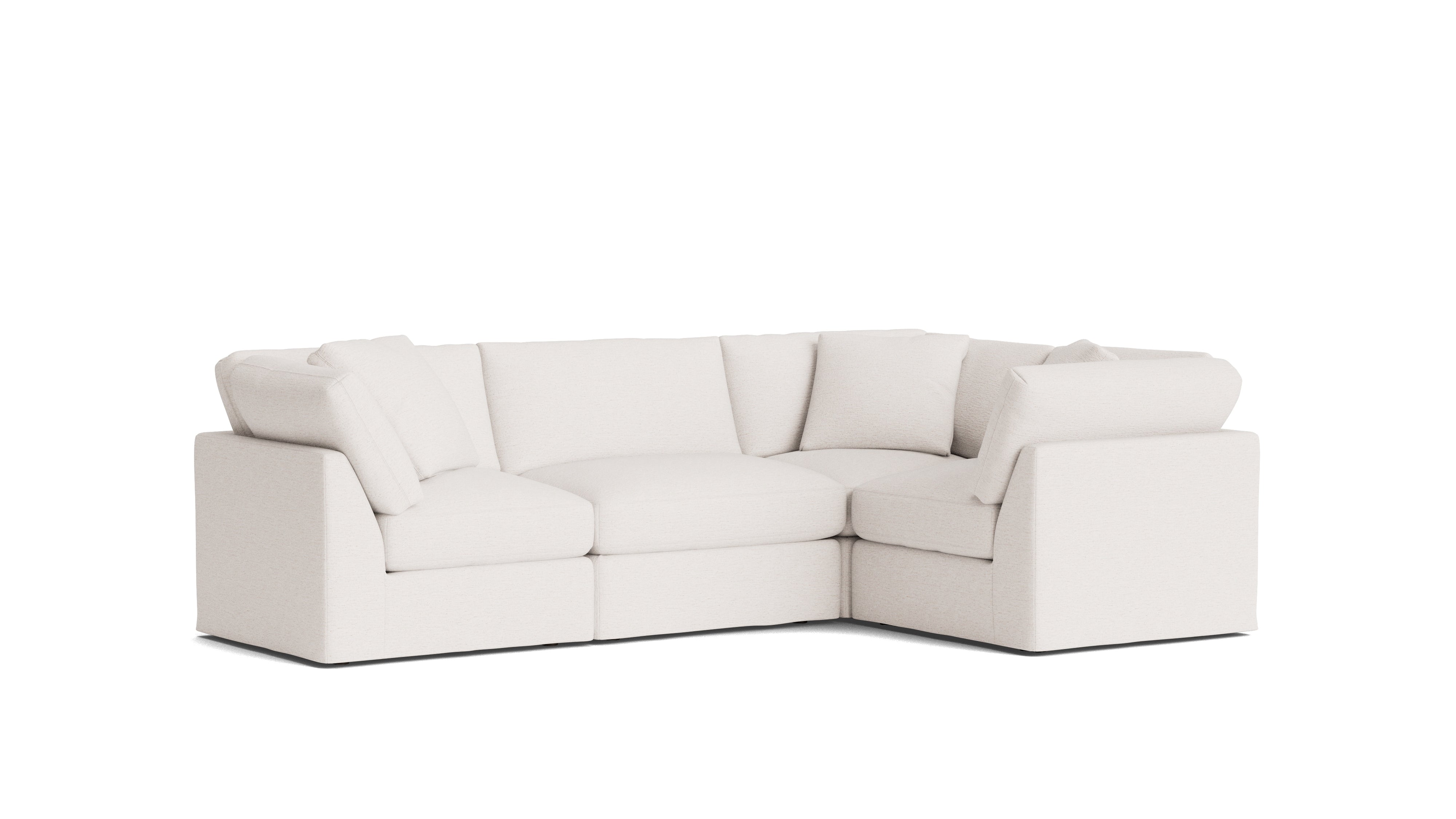 Get Together™ 4-Piece Modular Sectional Closed, Standard, Nomad Snow