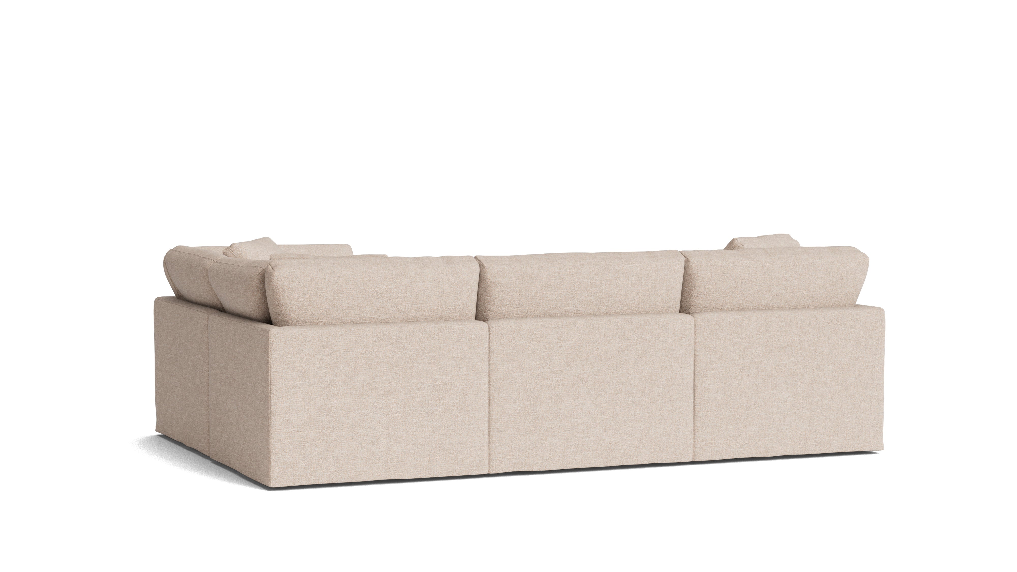 Get Together™ 4-Piece Modular Sectional Closed, Standard, Sunbeam