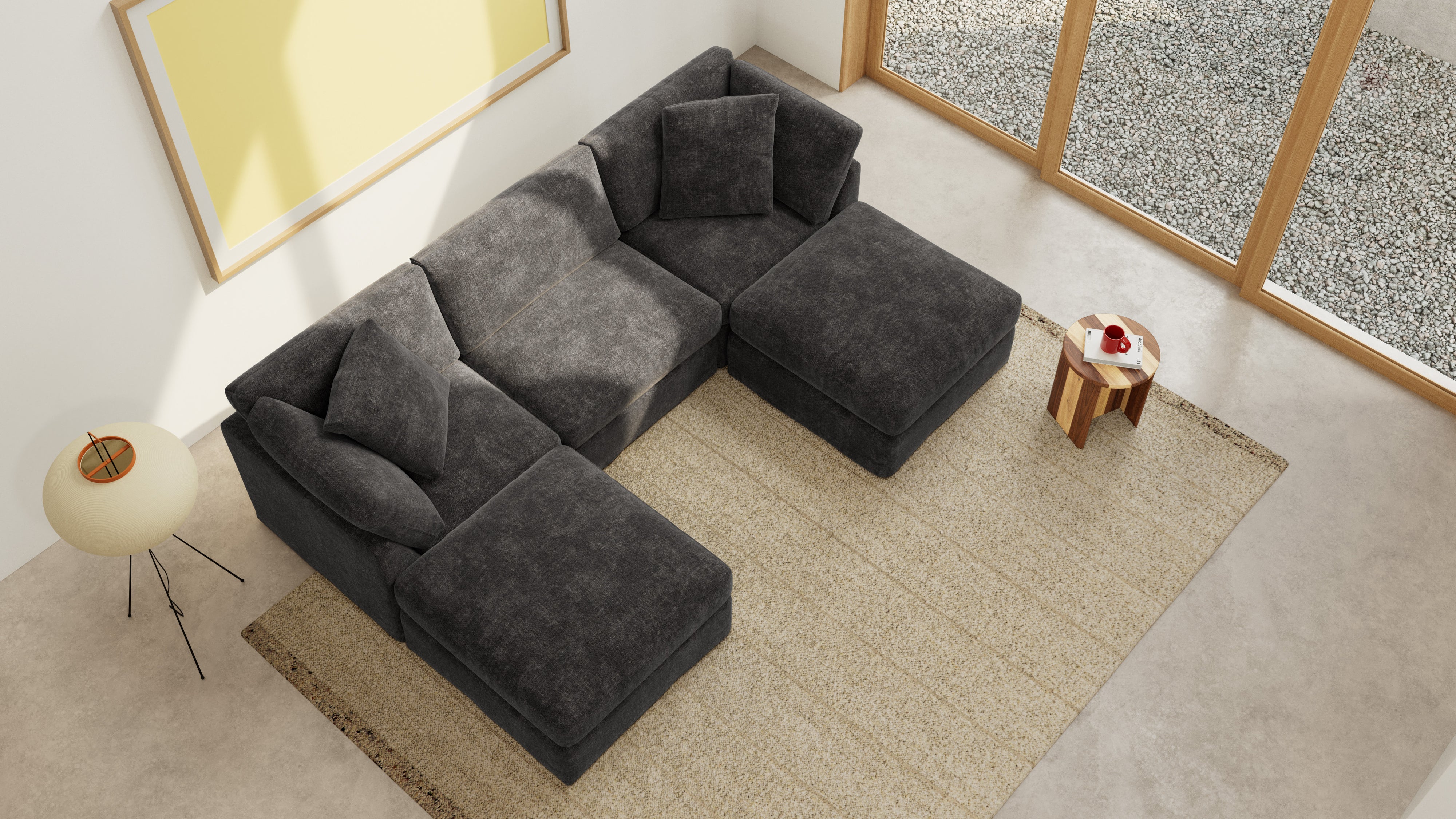 Get Together™ 5-Piece Modular U-Shaped Sectional, Standard, Truffle