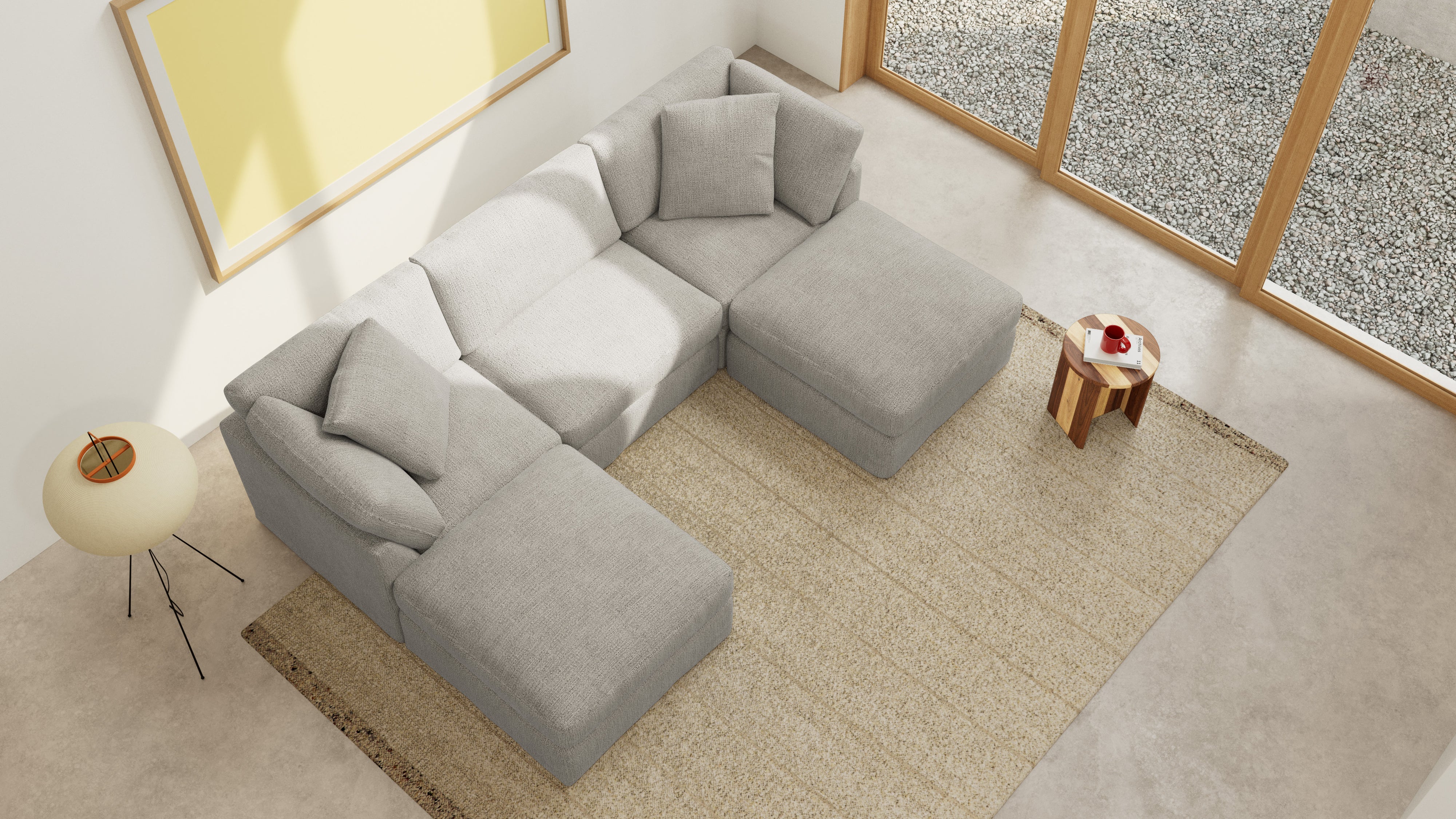 Get Together™ 5-Piece Modular U-Shaped Sectional, Standard, Oatmeal