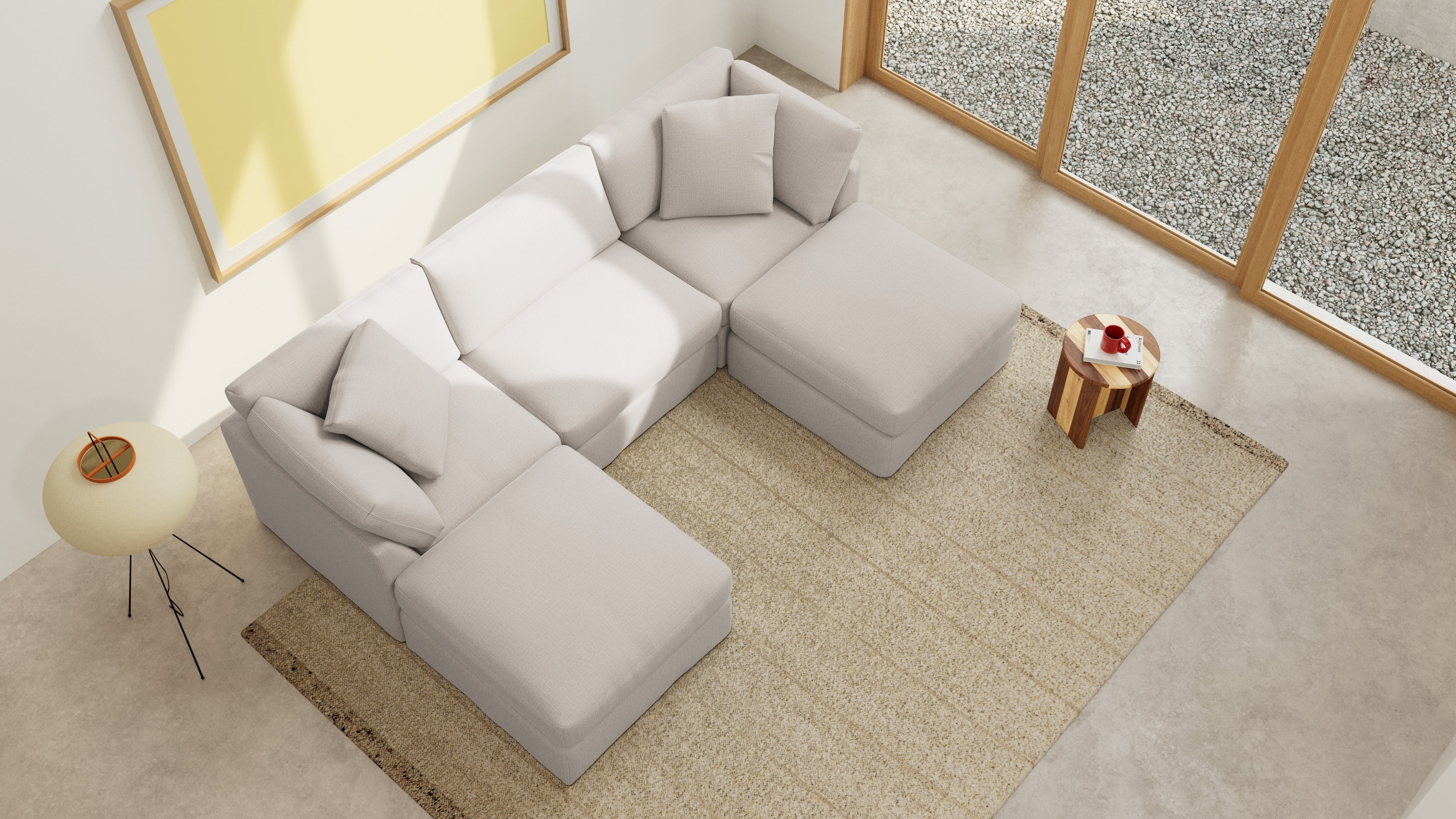 Get Together™ 5-Piece Modular U-Shaped Sectional, Standard, Clay