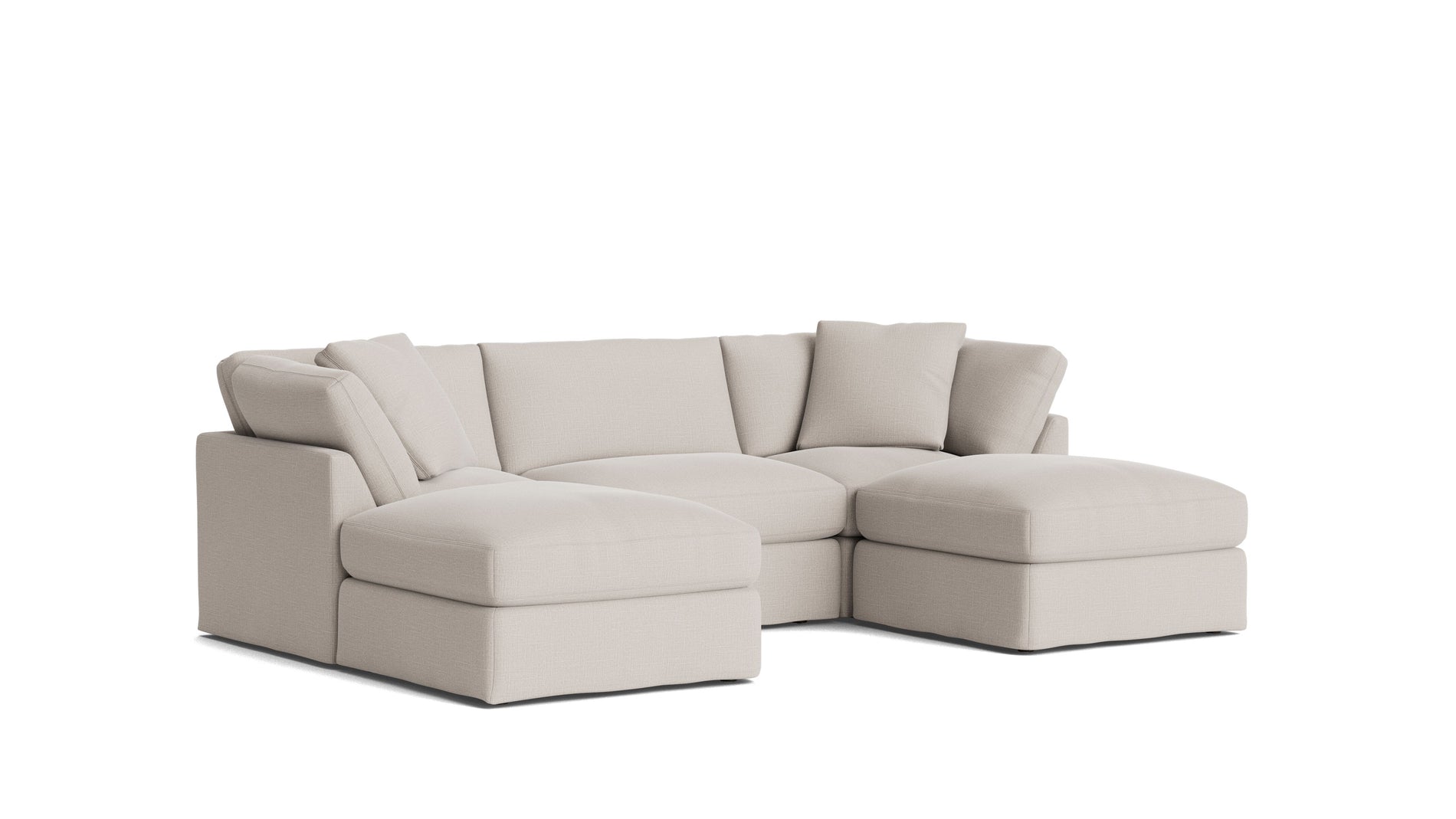 Get Together™ 5-Piece Modular U-Shaped Sectional, Standard, Clay_image