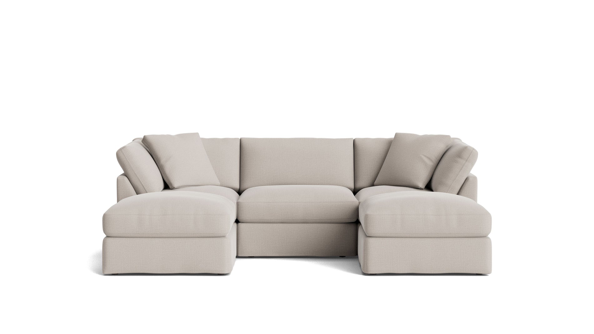 Get Together™ 5-Piece Modular U-Shaped Sectional, Standard, Clay_image