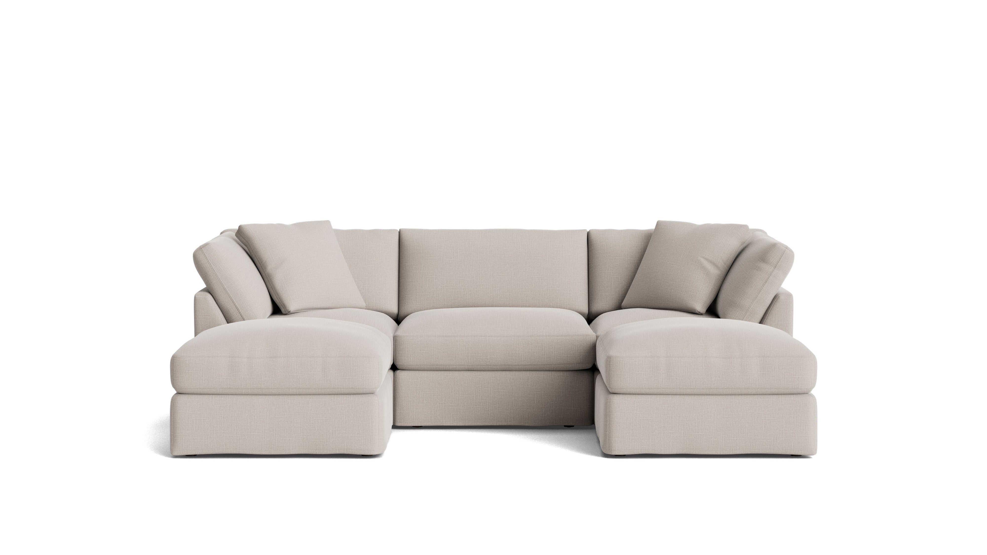Get Together™ 5-Piece Modular U-Shaped Sectional, Standard, Clay - Image 2