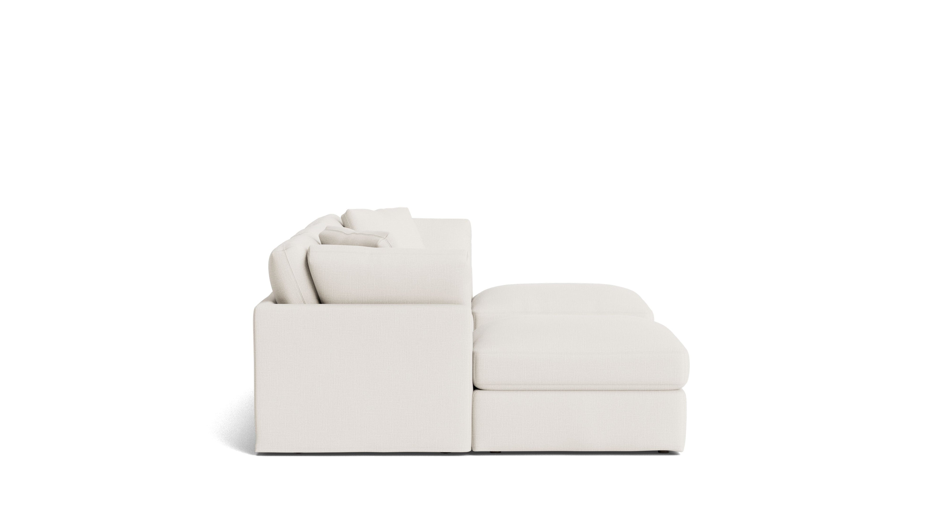 Get Together™ 5-Piece Modular U-Shaped Sectional, Standard, Cream Linen