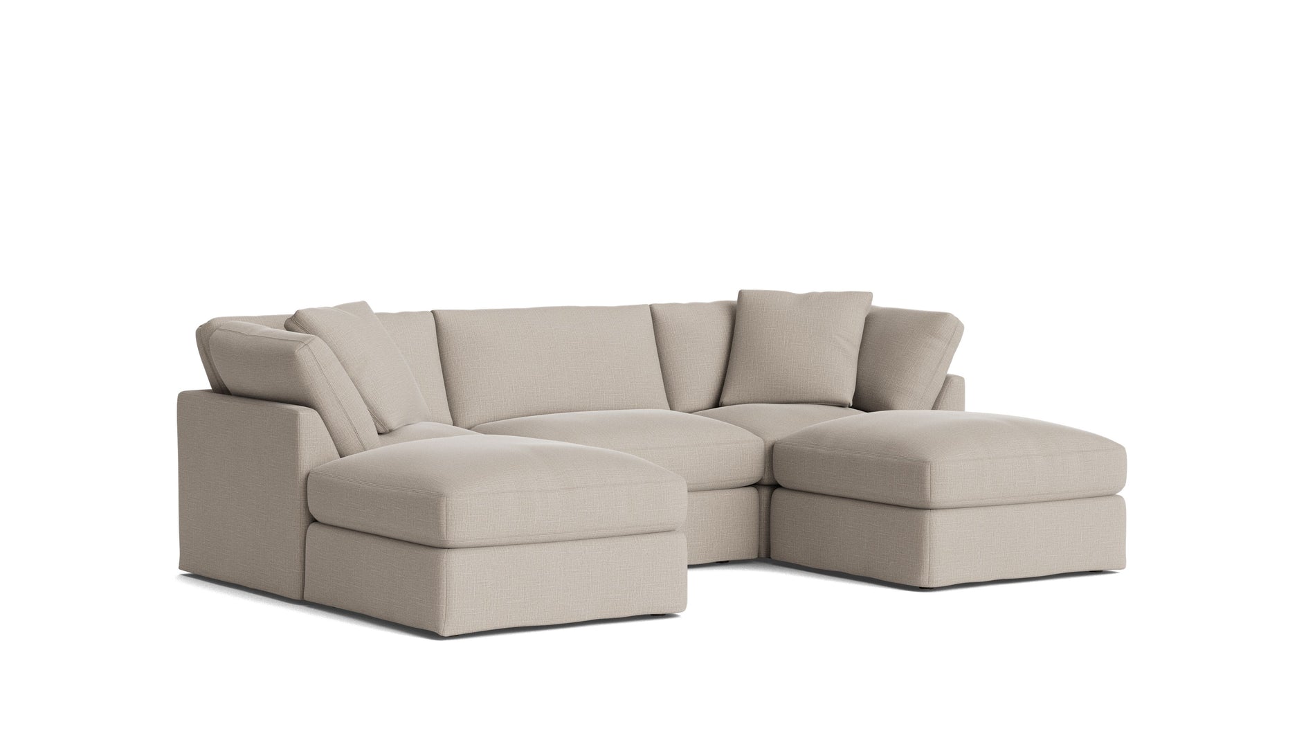 Get Together™ 5-Piece Modular U-Shaped Sectional, Standard, Light Pebble_image