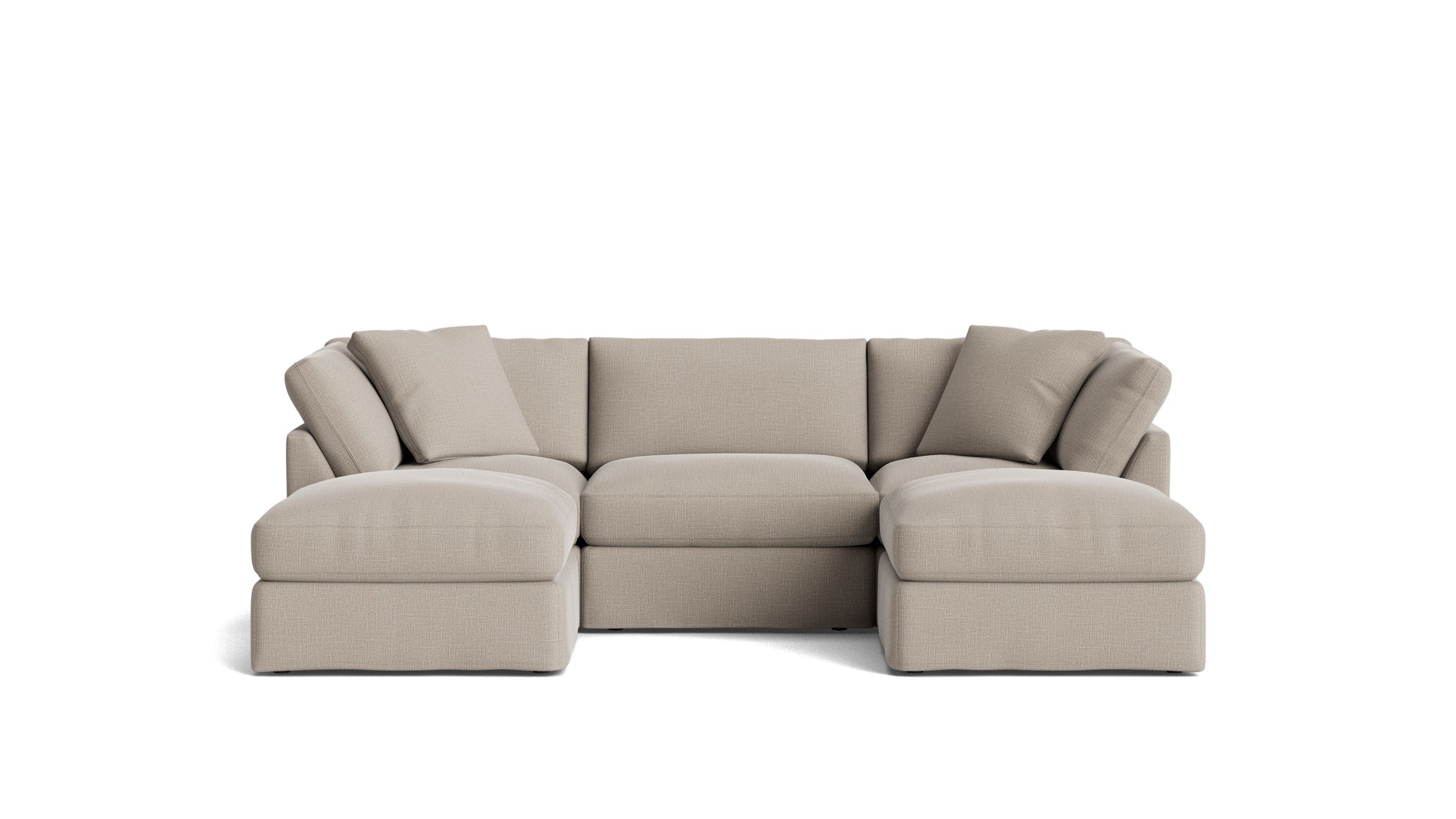 Get Together™ 5-Piece Modular U-Shaped Sectional, Standard, Light Pebble_image
