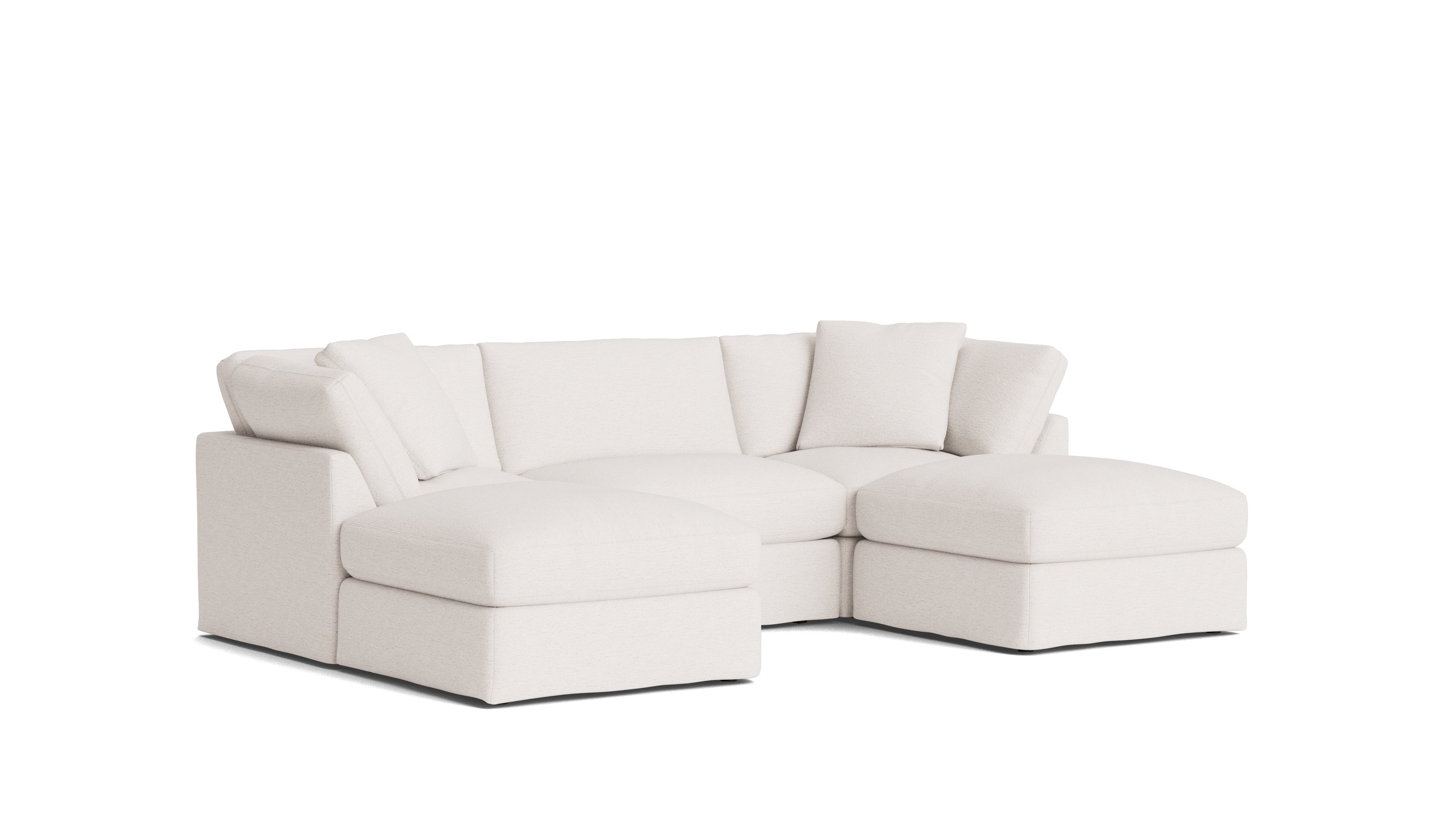 Get Together™ 5-Piece Modular U-Shaped Sectional, Standard, Nomad Snow