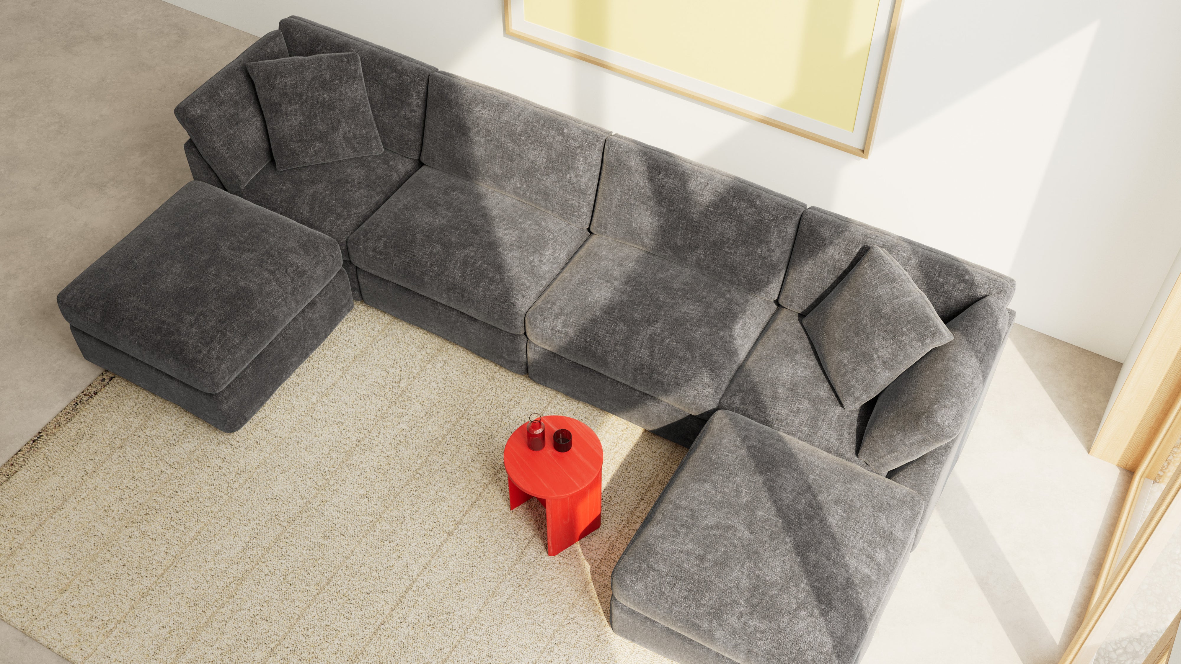 Get Together™ 6-Piece Modular U-Shaped Sectional, Standard, Truffle