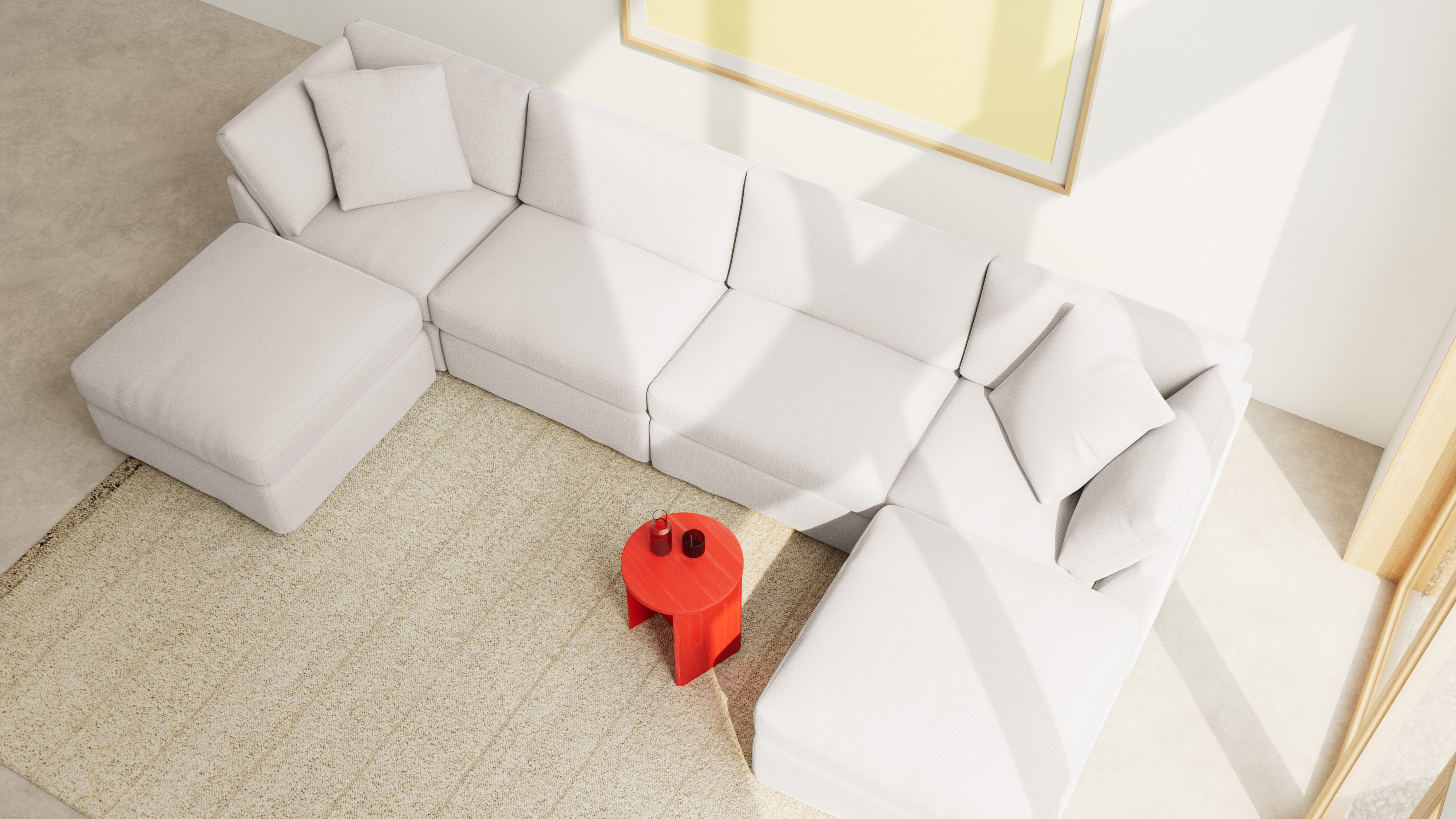 Get Together™ 6-Piece Modular U-Shaped Sectional, Standard, Clay