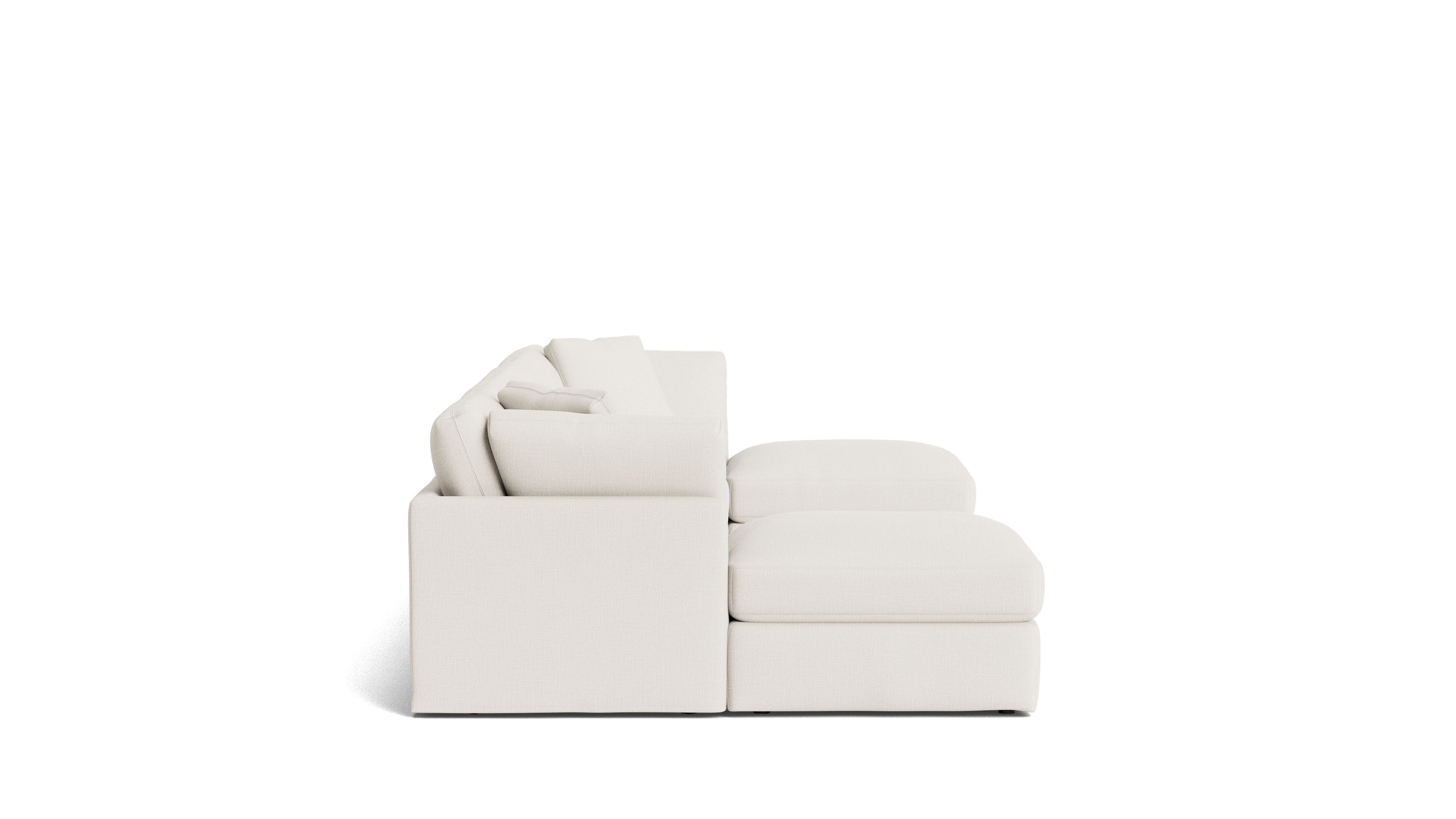 Get Together™ 6-Piece Modular U-Shaped Sectional, Standard, Cream Linen