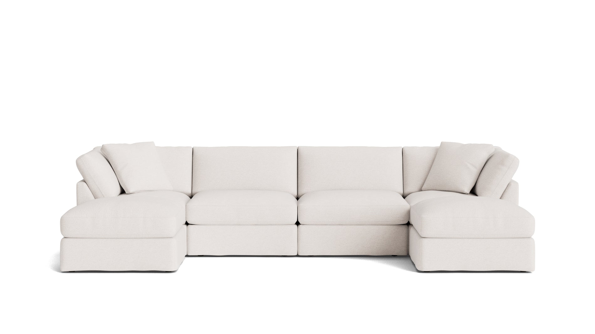 Get Together™ 6-Piece Modular U-Shaped Sectional, Standard, Nomad Snow_image