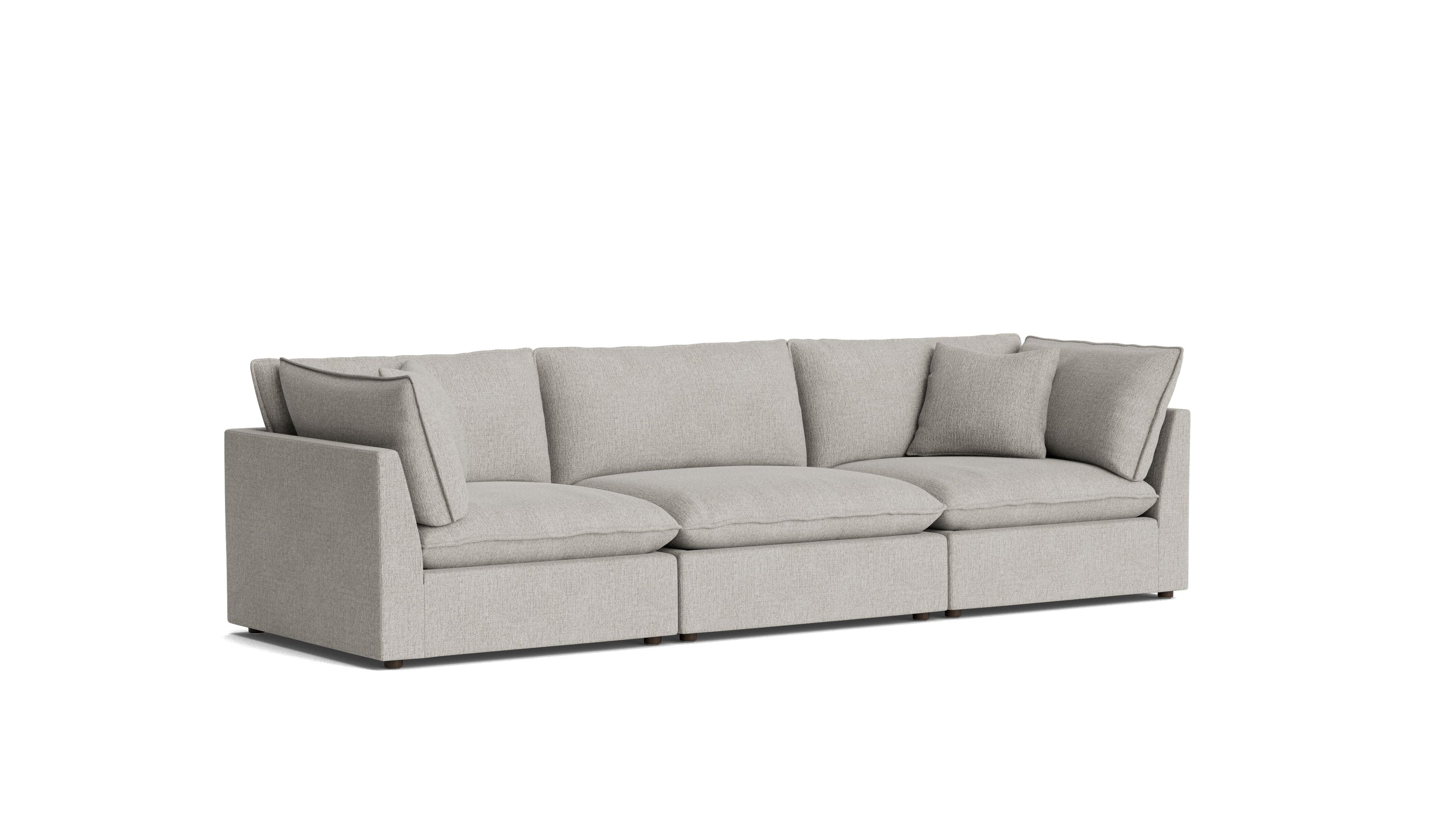 Chill Time 3-Piece Modular Sofa, Heather