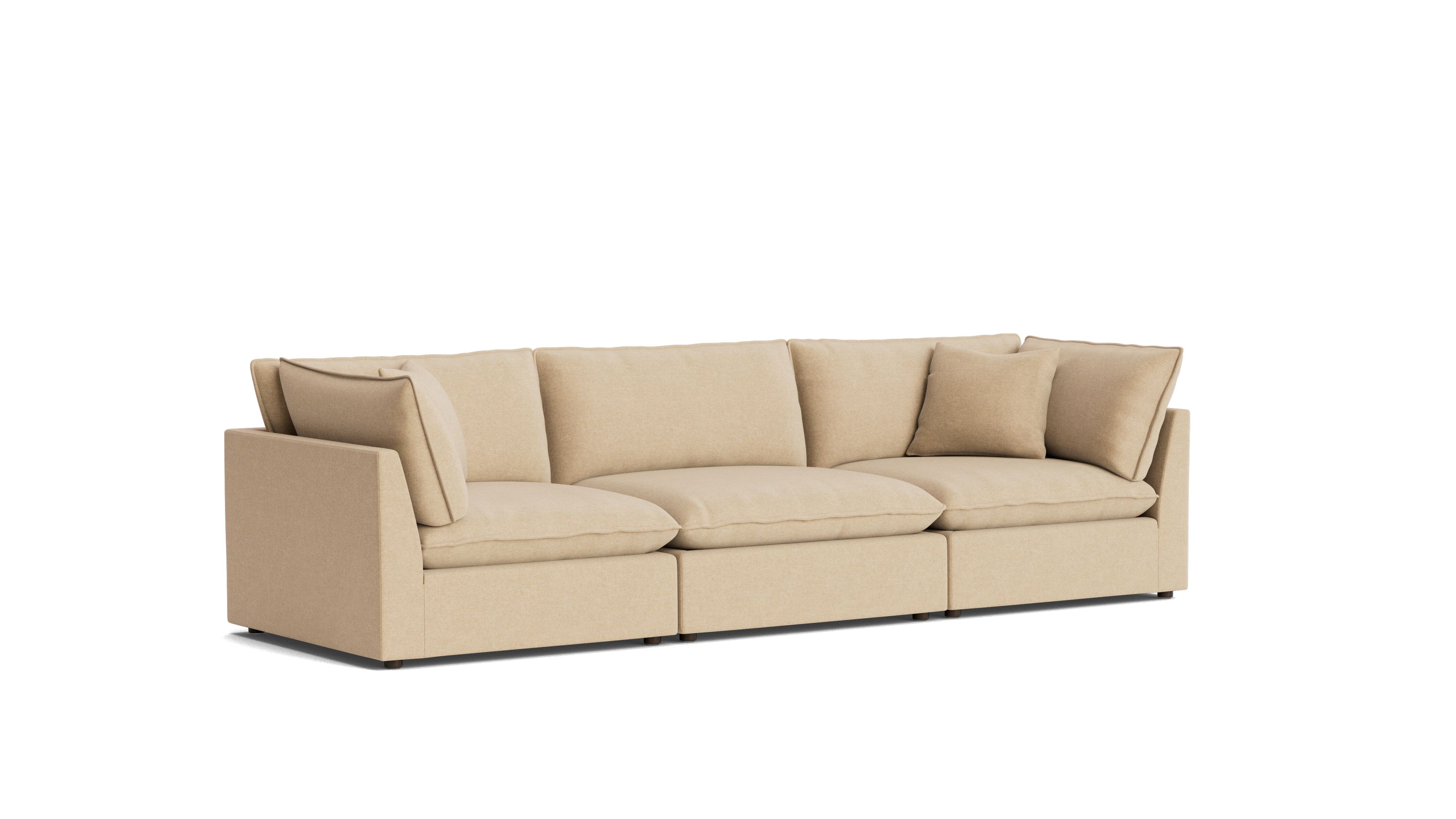 Chill Time 3-Piece Modular Sofa, Hazelnut