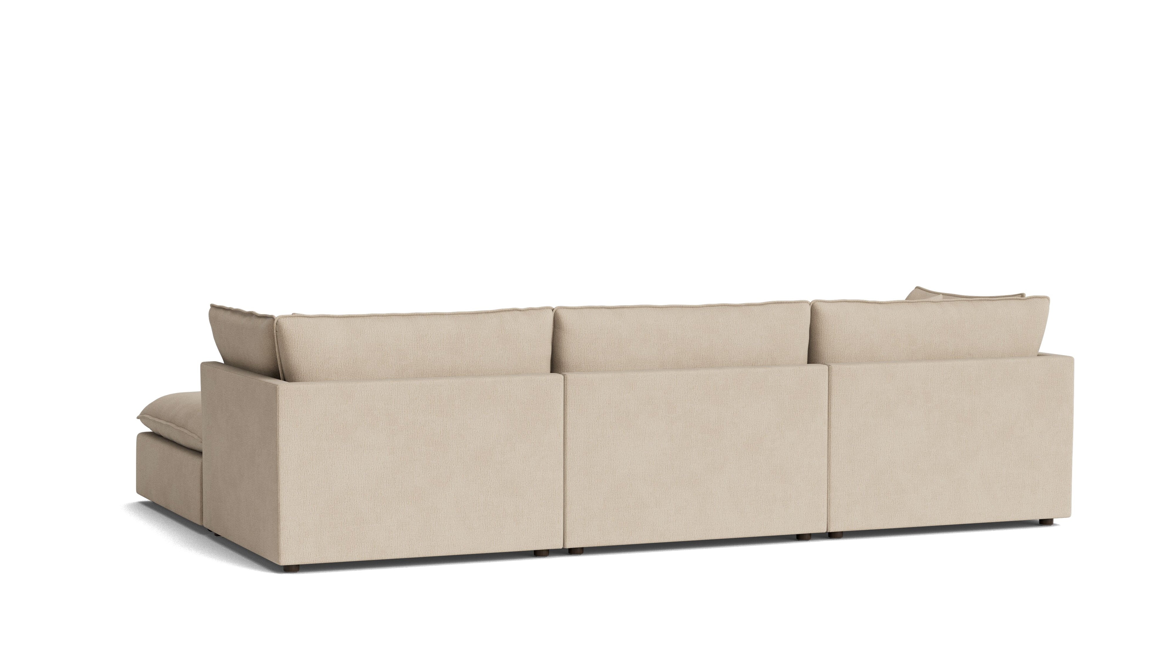 Chill Time 4-Piece Modular Sectional, Biscuit