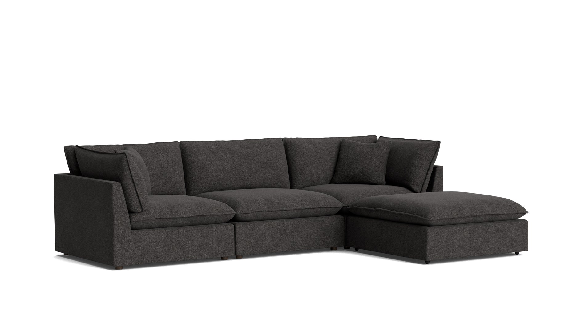 Chill Time 4-Piece Modular Sectional, Dark Shadow_image