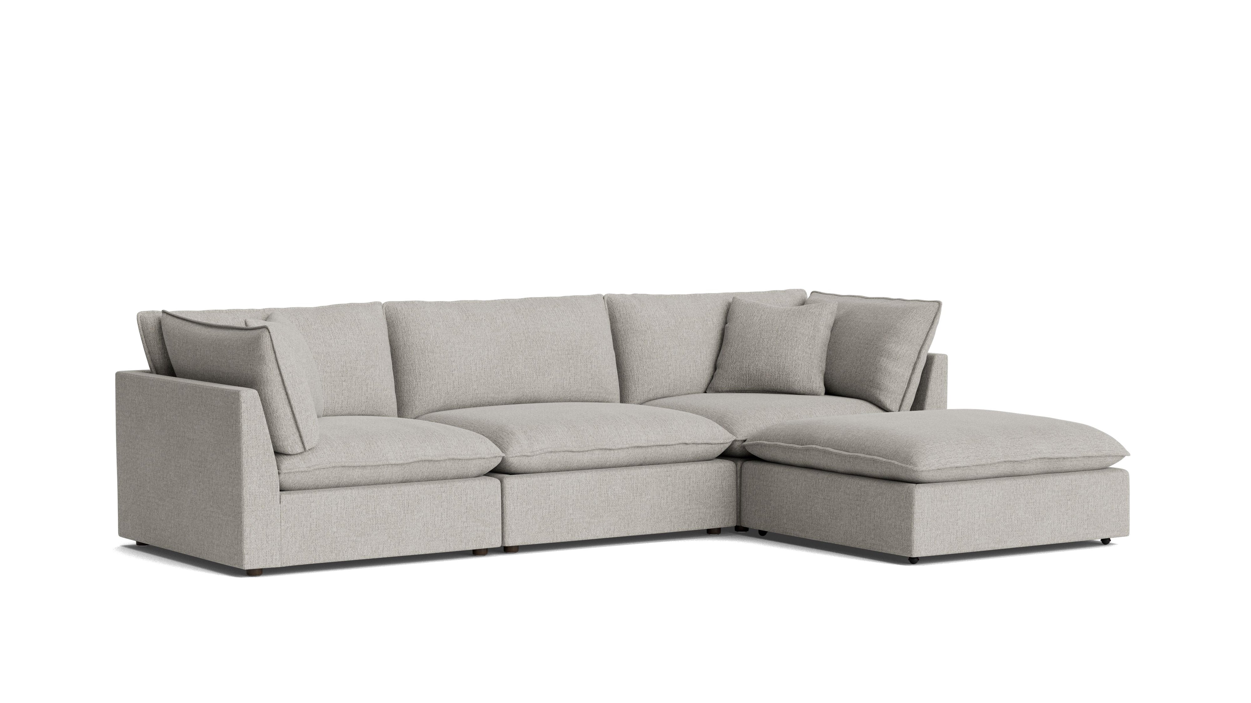 Chill Time 4-Piece Modular Sectional, Heather