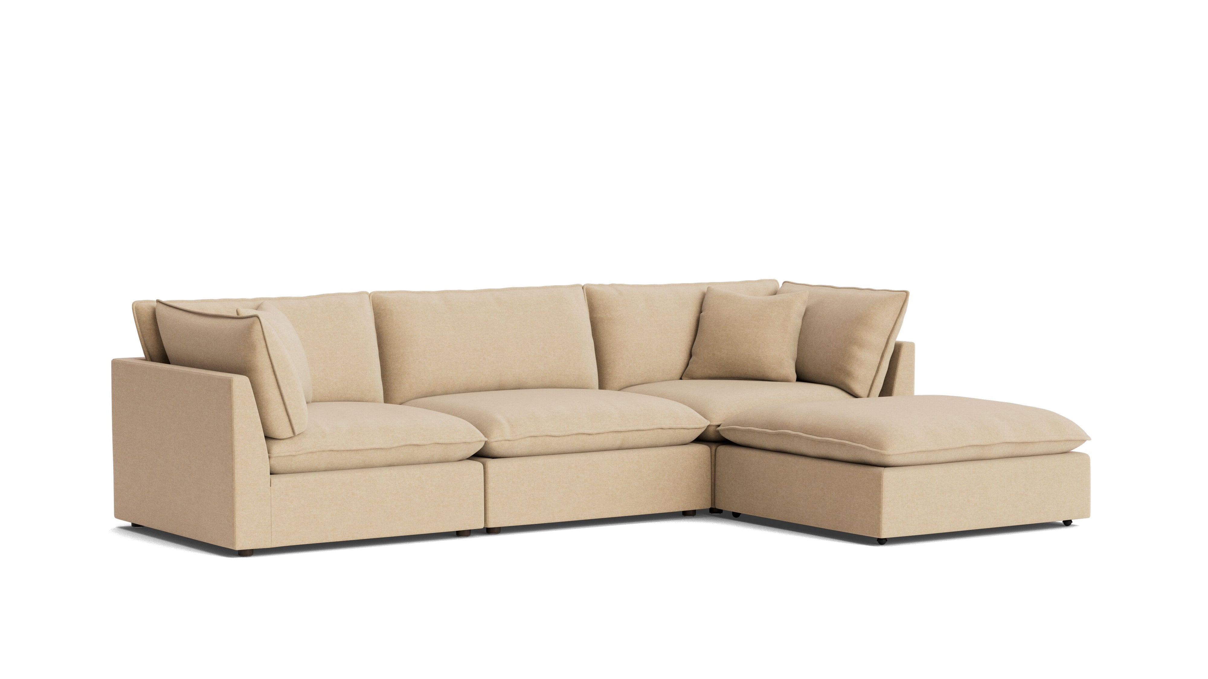 Chill Time 4-Piece Modular Sectional, Hazelnut