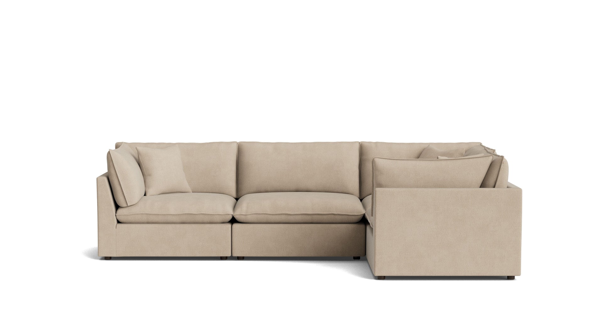 Chill Time 4-Piece Modular Sectional Closed, Biscuit_image
