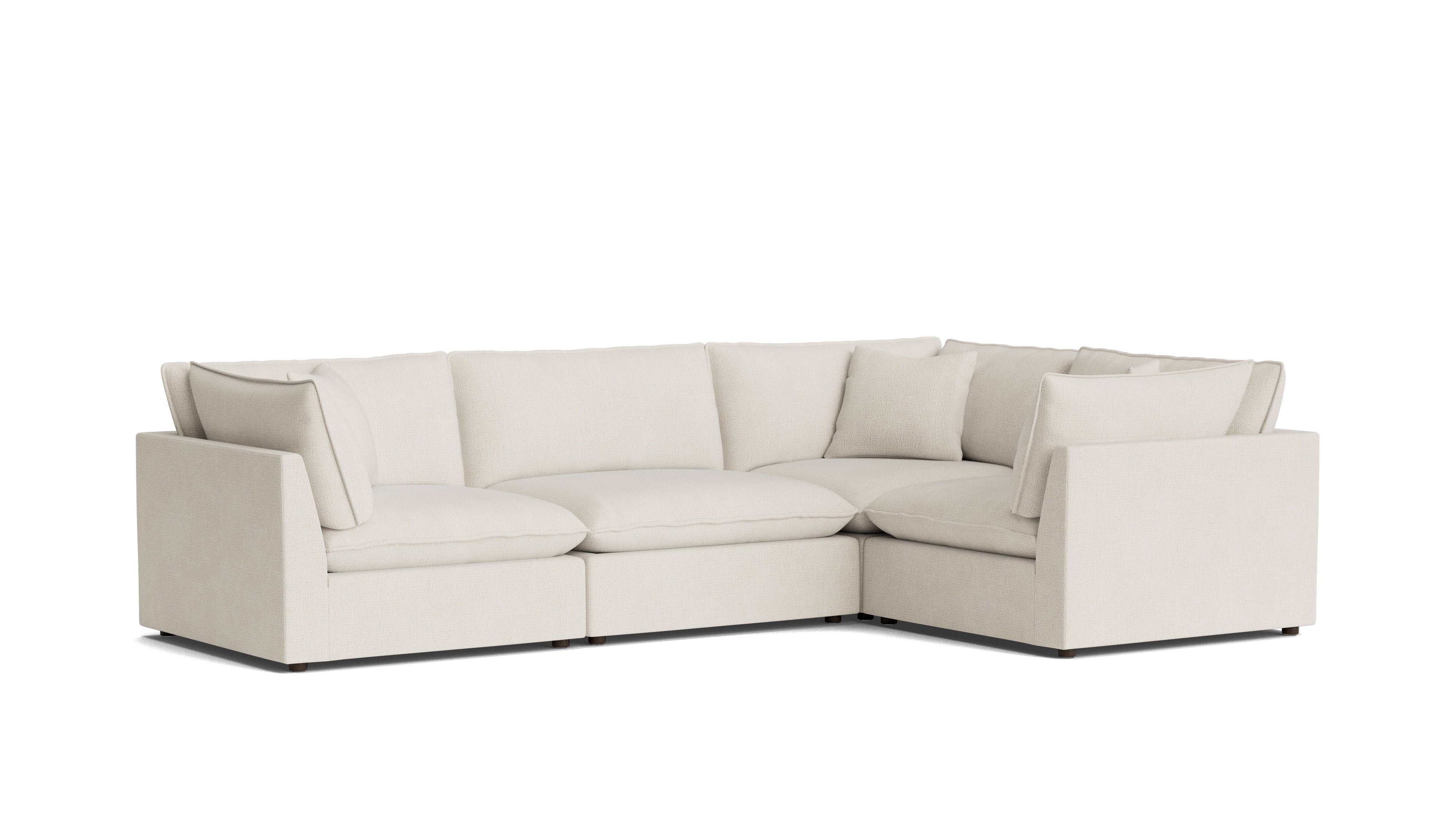 Chill Time 4-Piece Modular Sectional Closed, Birch