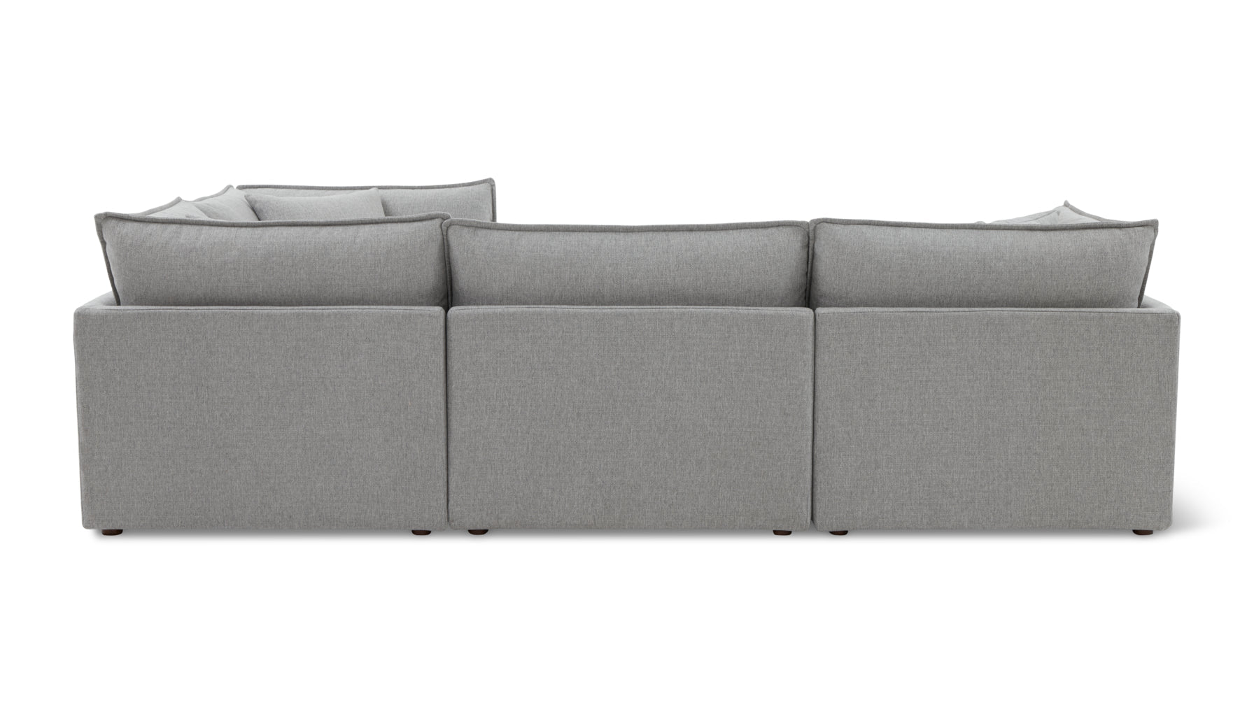 Chill Time 4-Piece Modular Sectional Closed, Heather - Image 10