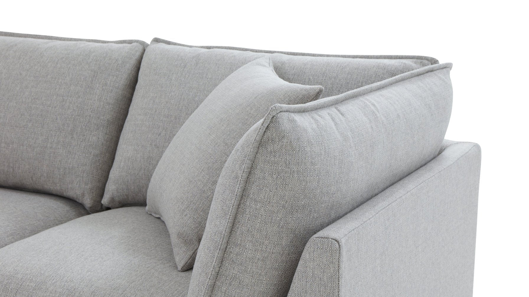 Chill Time 4-Piece Modular Sectional Closed, Heather - Image 8