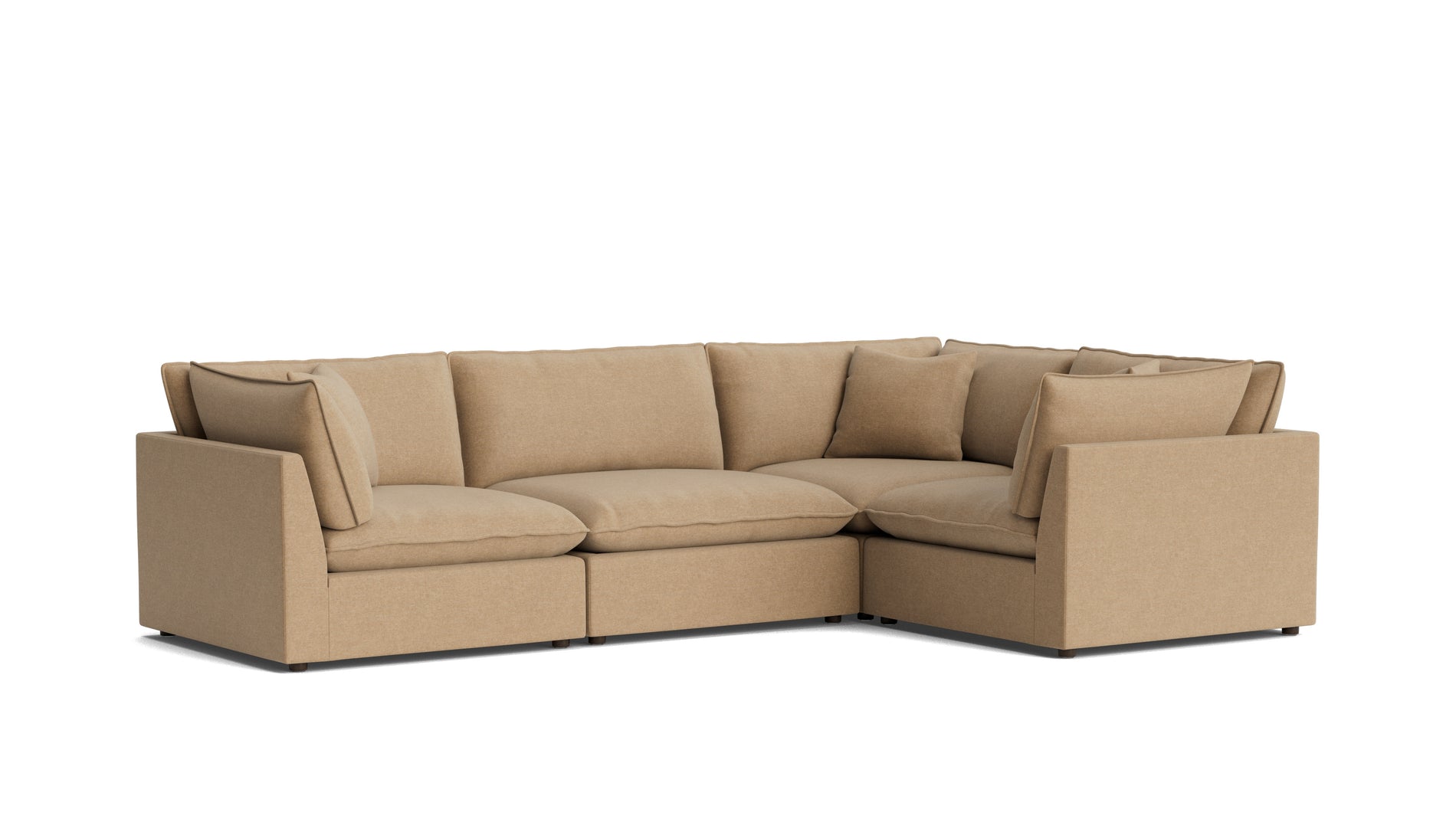 Chill Time 4-Piece Modular Sectional Closed, Hazelnut_image